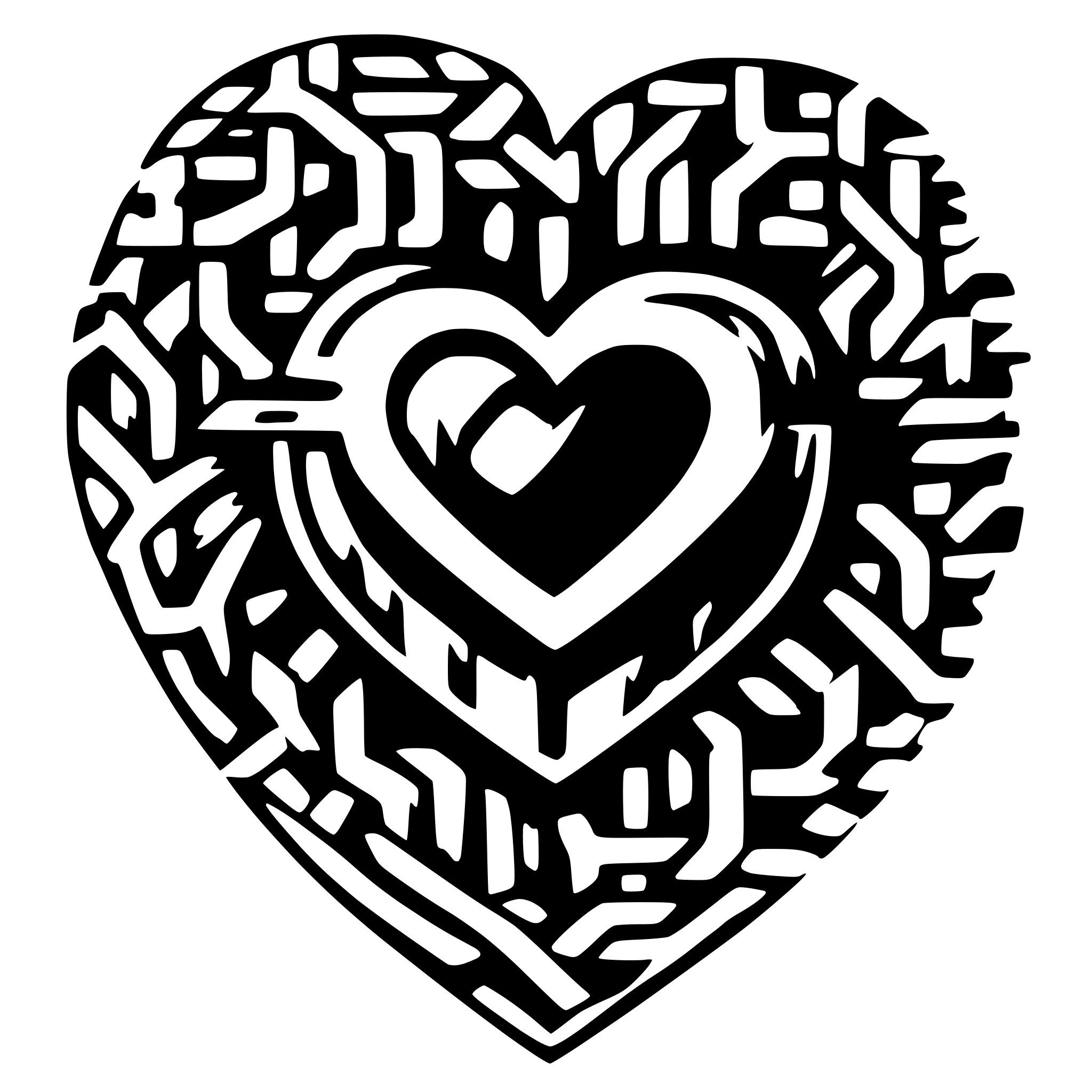 AI-generated SVG of a Make a heart AI icon