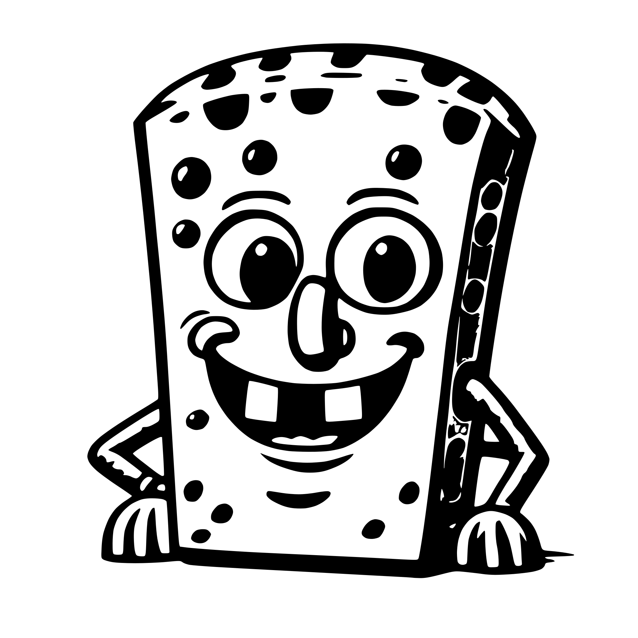AI-generated SVG of 'spongebob'