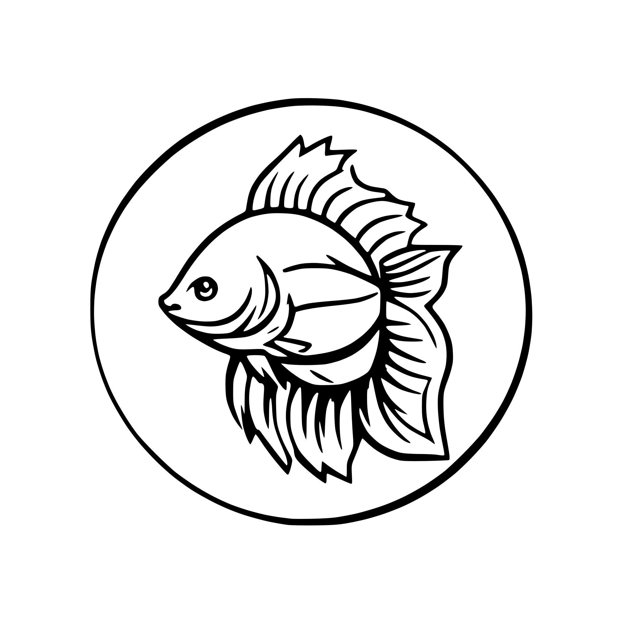 AI-generated SVG of 'betta fish'