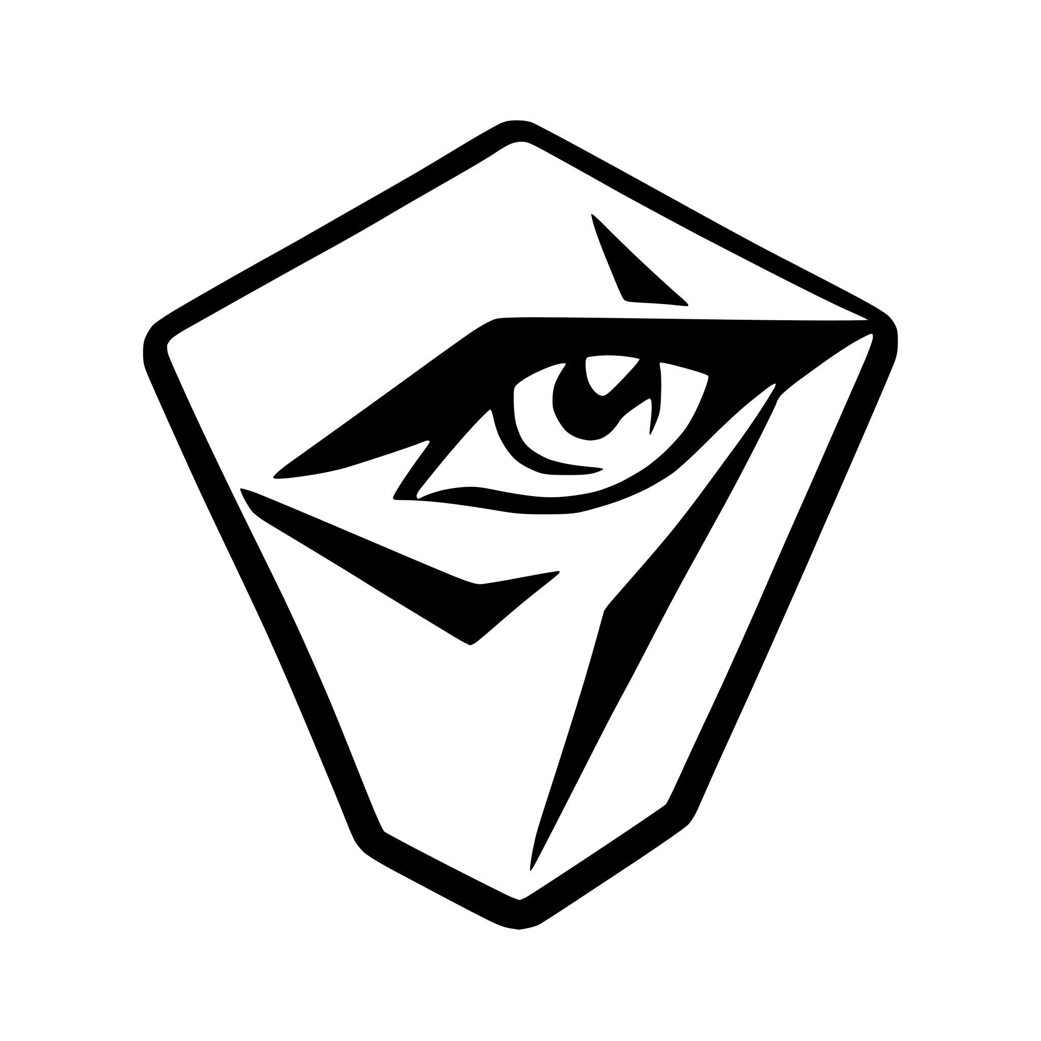 AI-generated SVG of 'A blue triangulated face shape with the edges highlighted. The face should not be recognizable.'