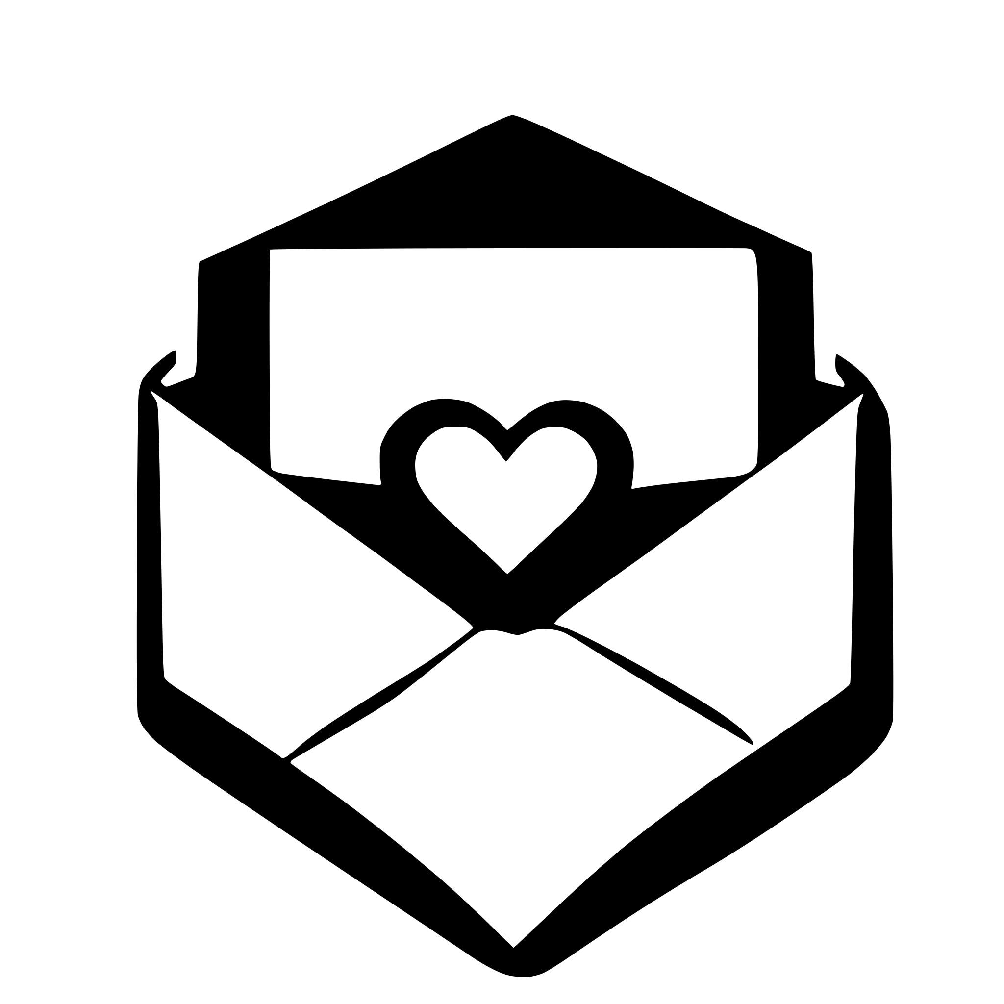 AI-generated SVG of a envelope with heart in middle