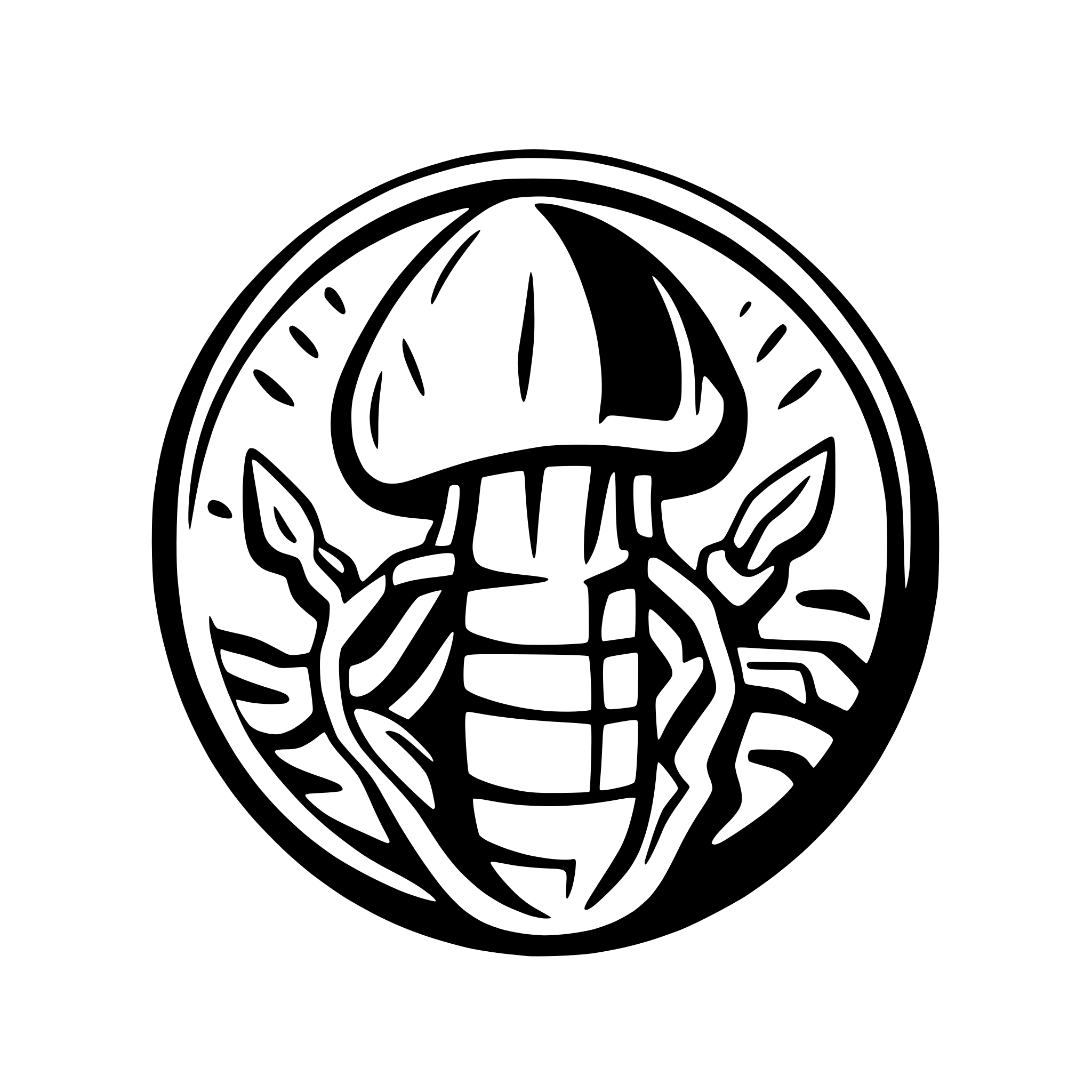 AI-generated SVG of 'lobster as a mushroom'