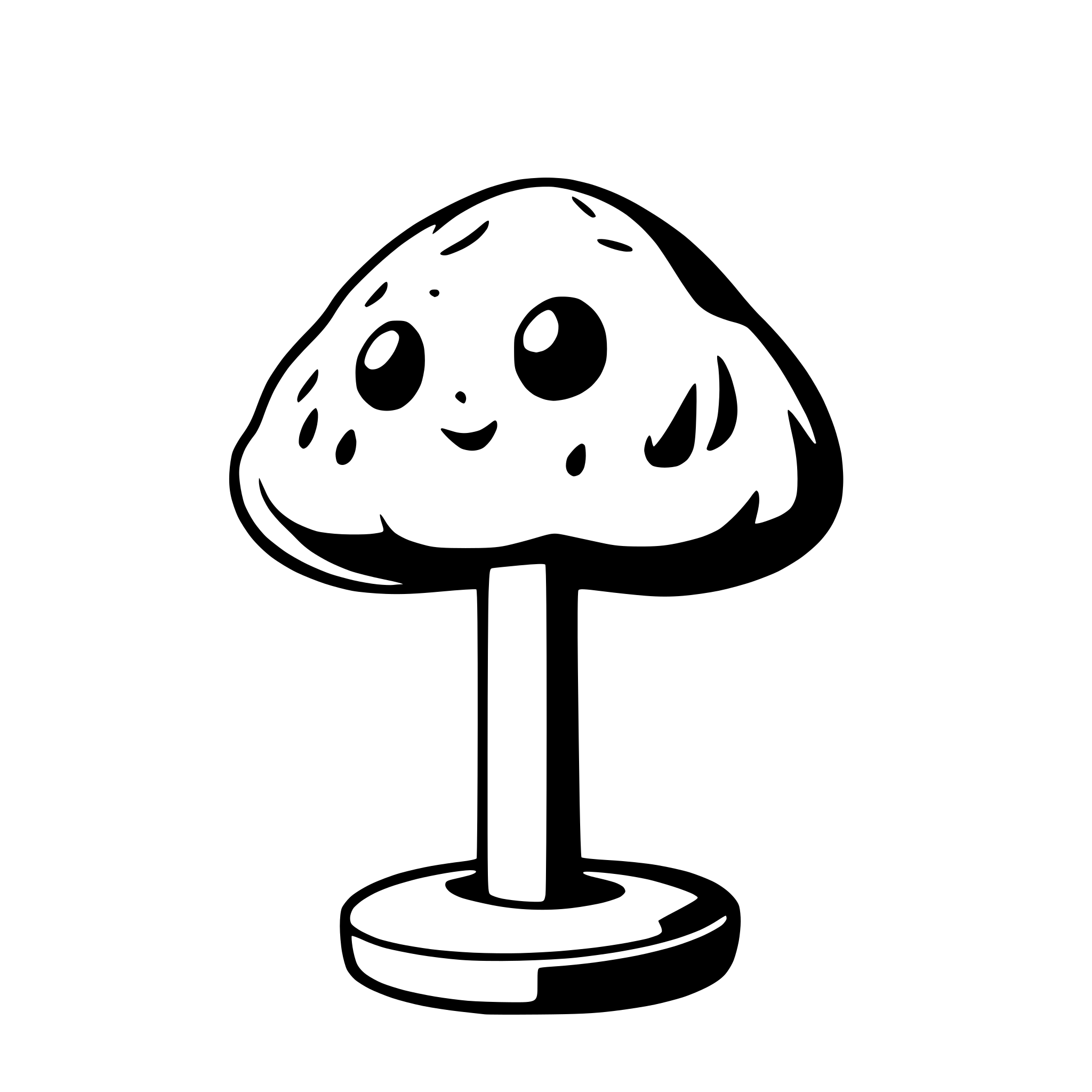 AI-generated SVG of a mushroom telekom