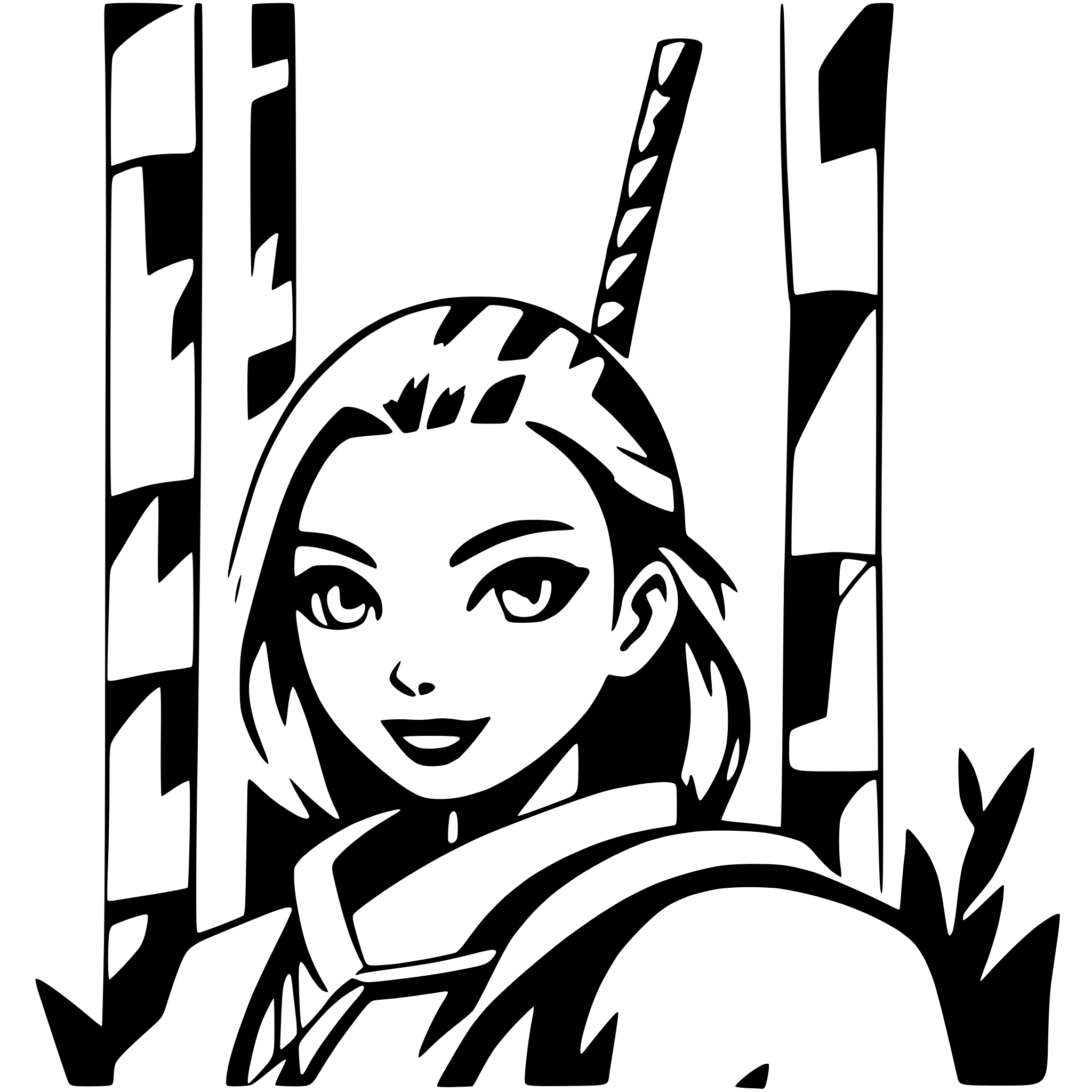 AI-generated SVG of a samurai in a bamboo grove