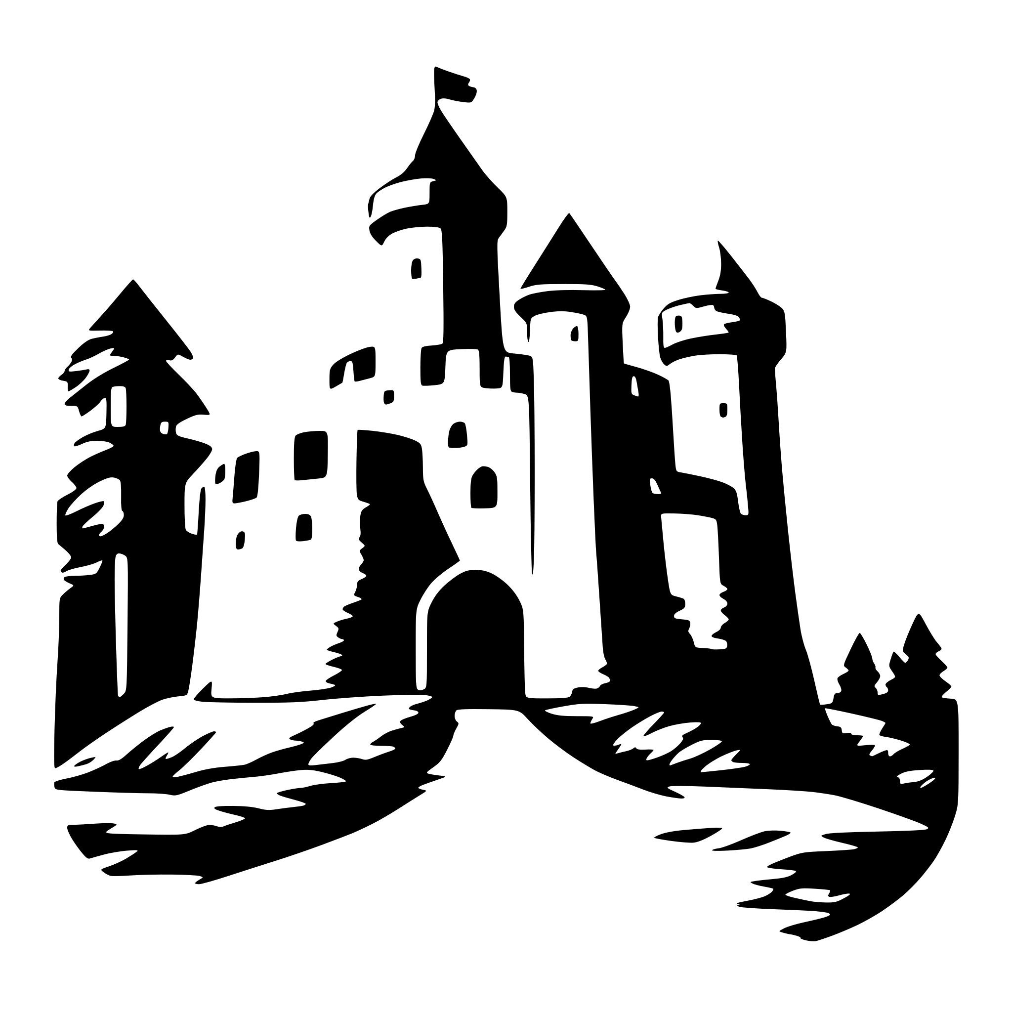 AI-generated SVG of 'The symbol of the fortress'