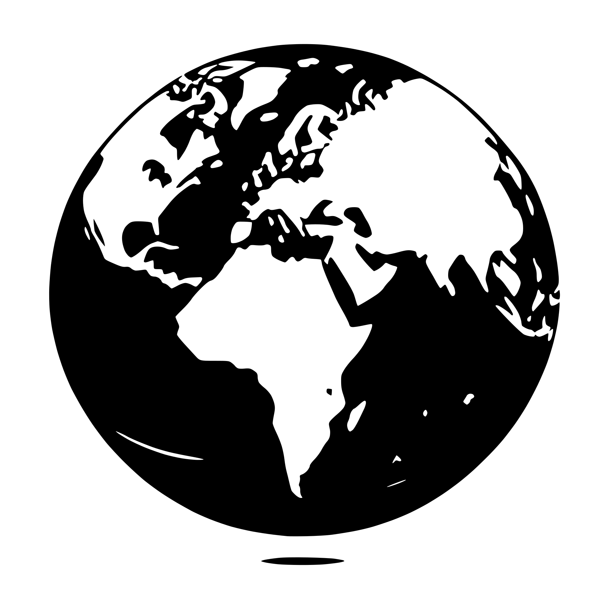 AI-generated SVG of 'Generate a 2D earth with continents'
