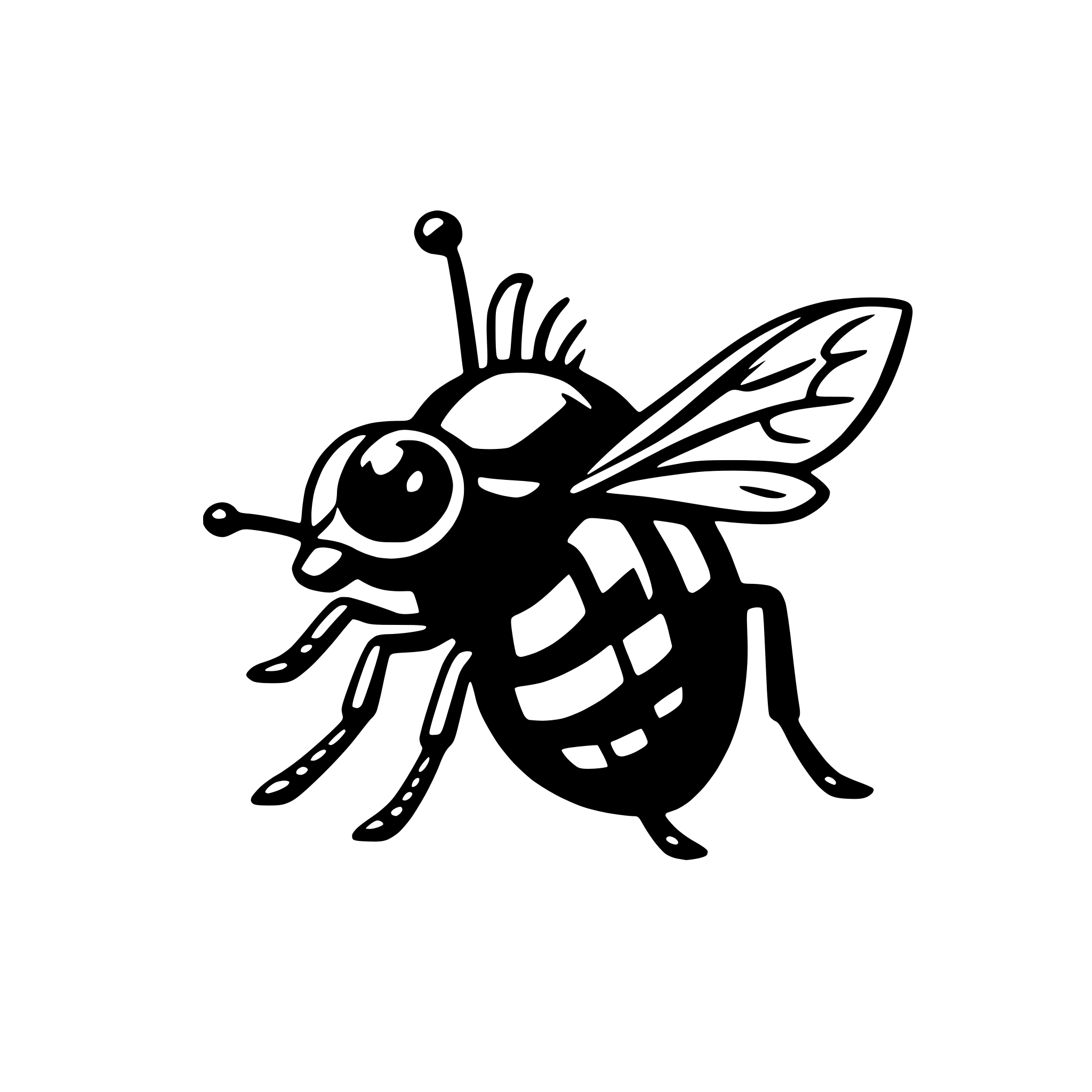 AI-generated SVG of a insect