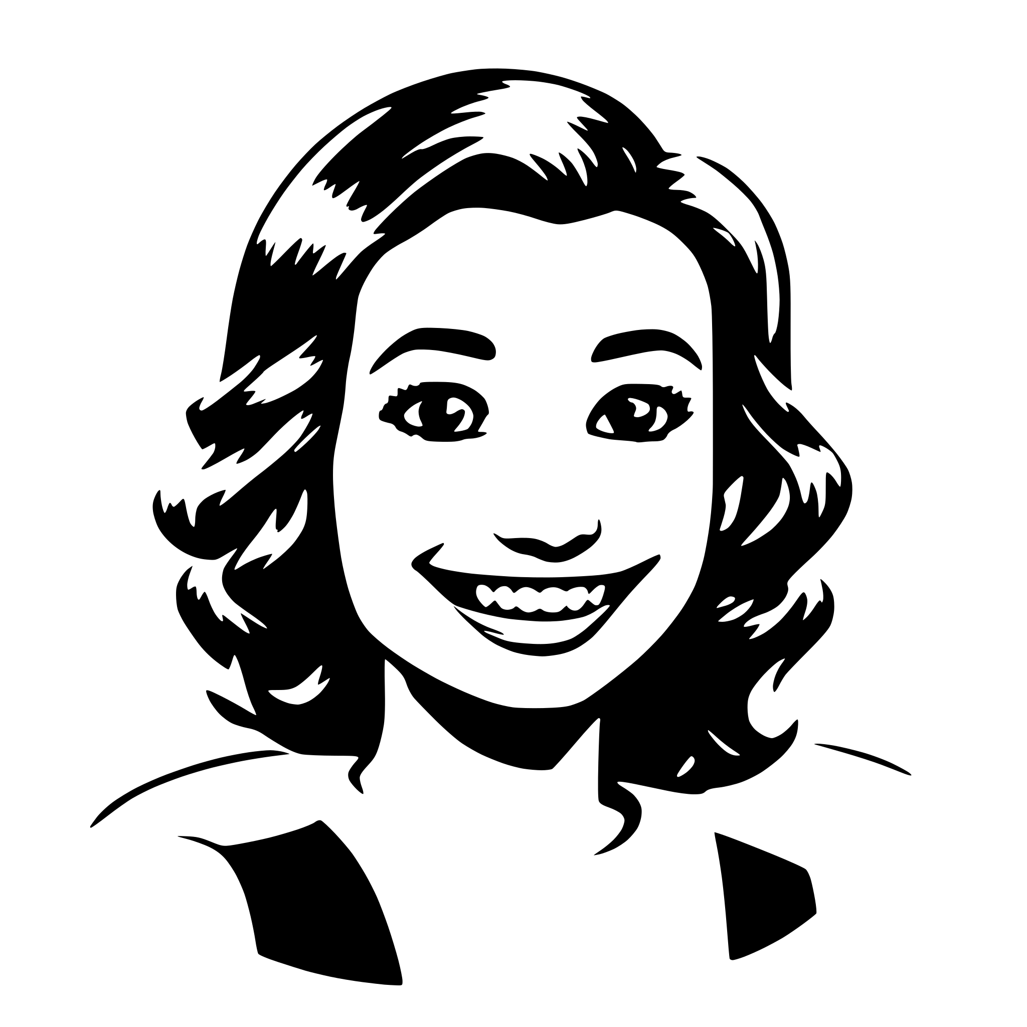 AI-generated SVG of 'a happy customer'