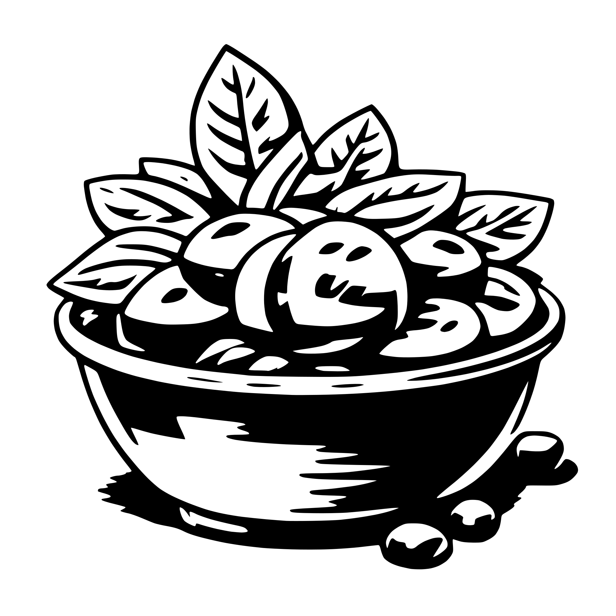 AI-generated SVG of 'salad'