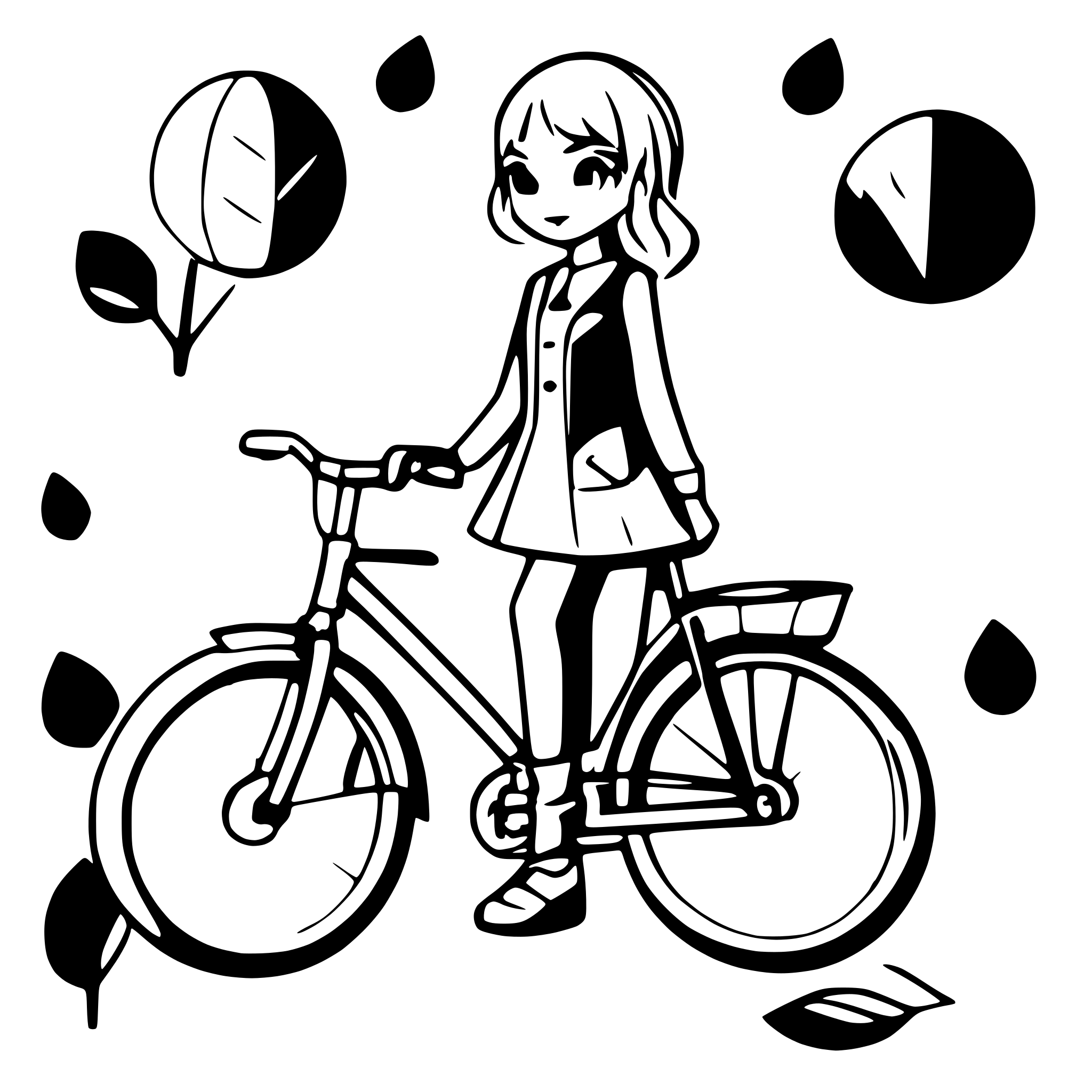 AI-generated SVG of a cycle