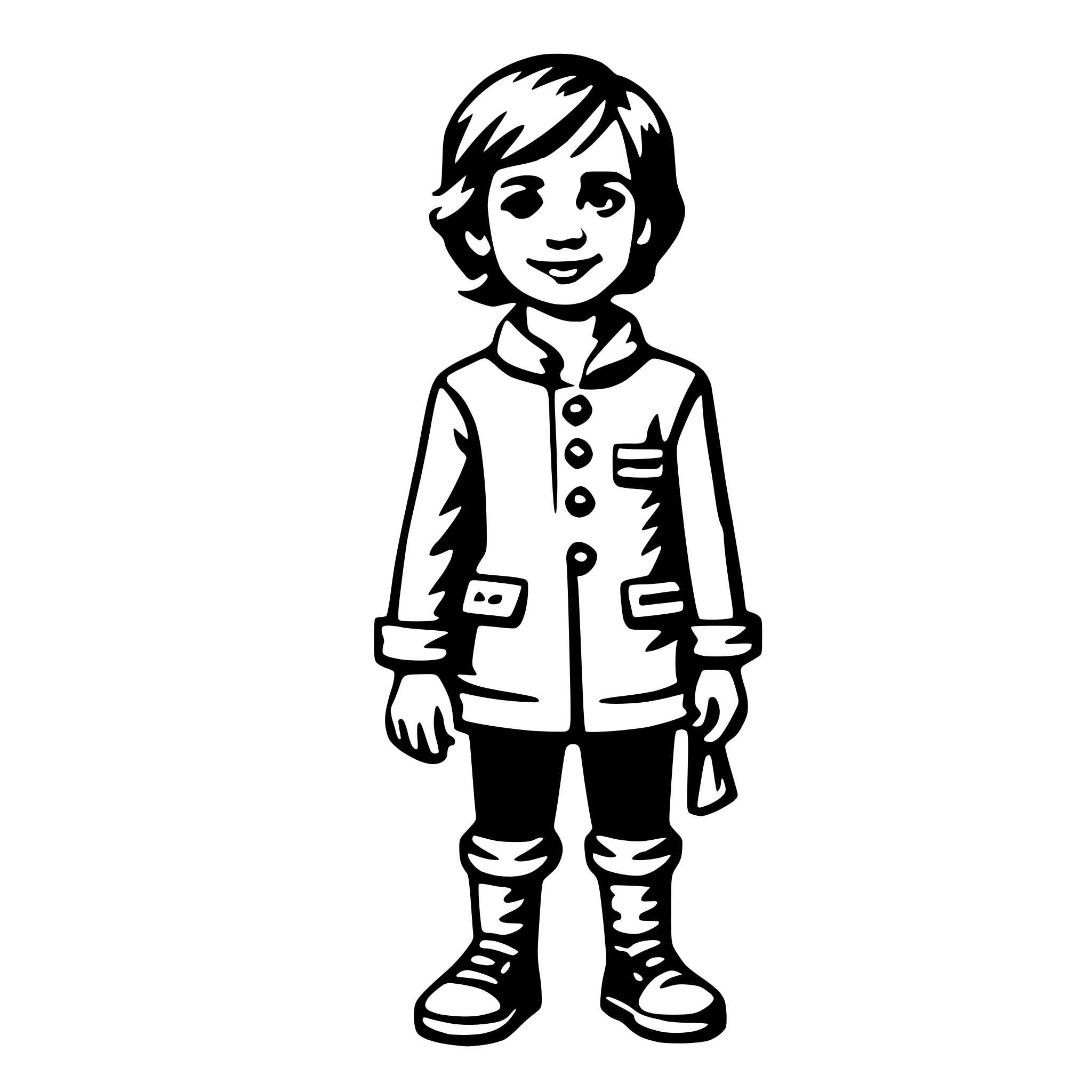 AI-generated SVG of 'kid'