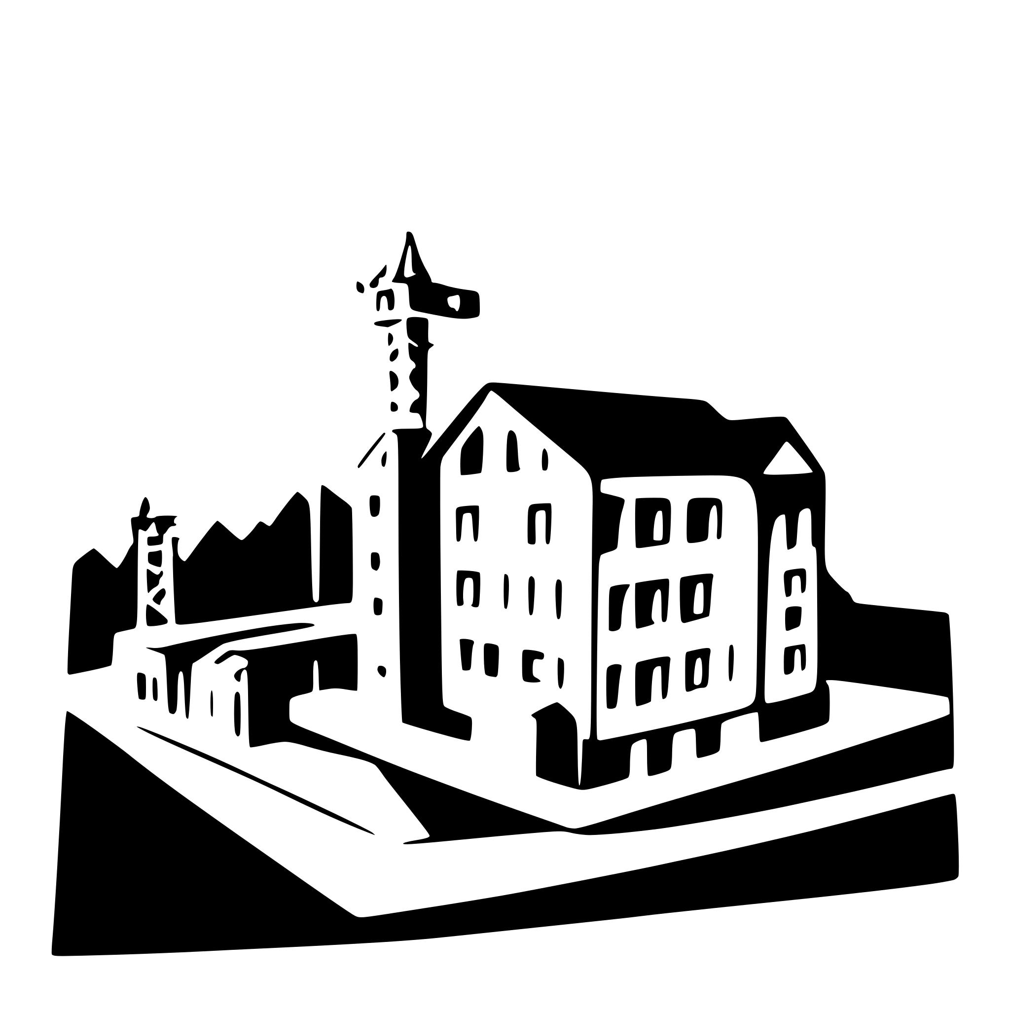 AI-generated SVG of a construction site, minimalistic,