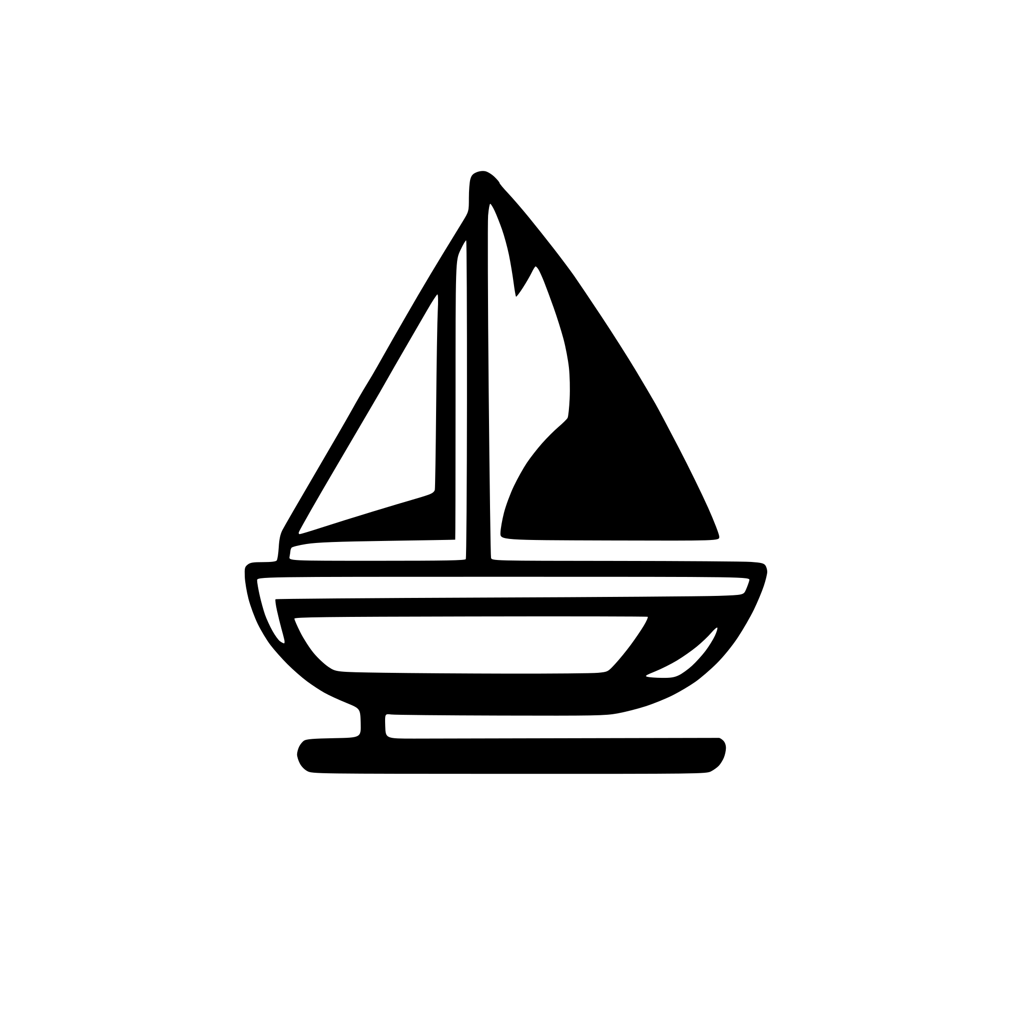 AI-generated SVG of 'simple 2d sailbot icon'