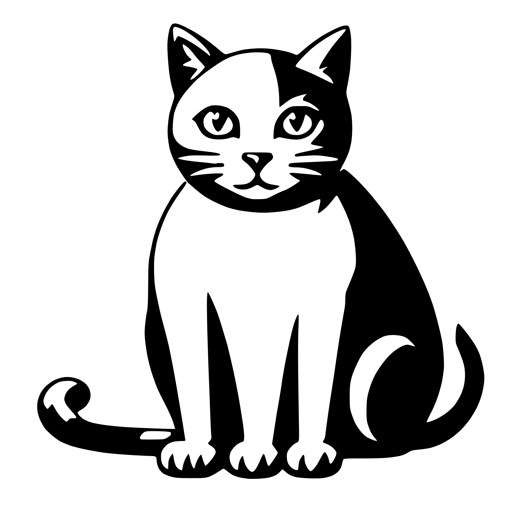 AI-generated SVG of 'minimal cat icon'