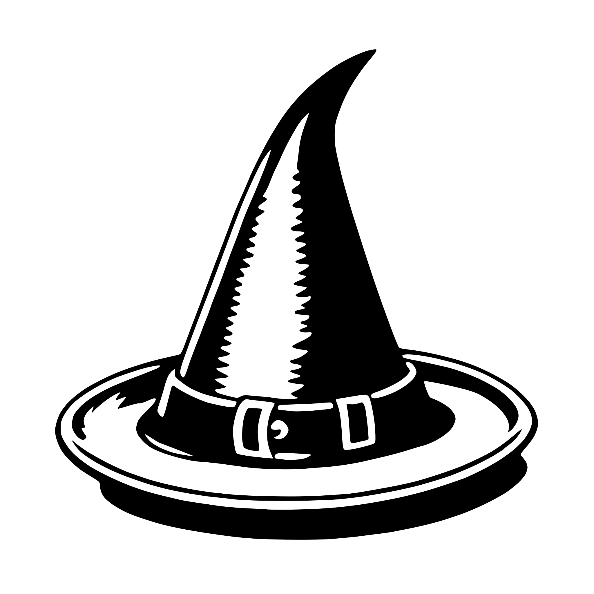AI-generated SVG of 'witch's hat'