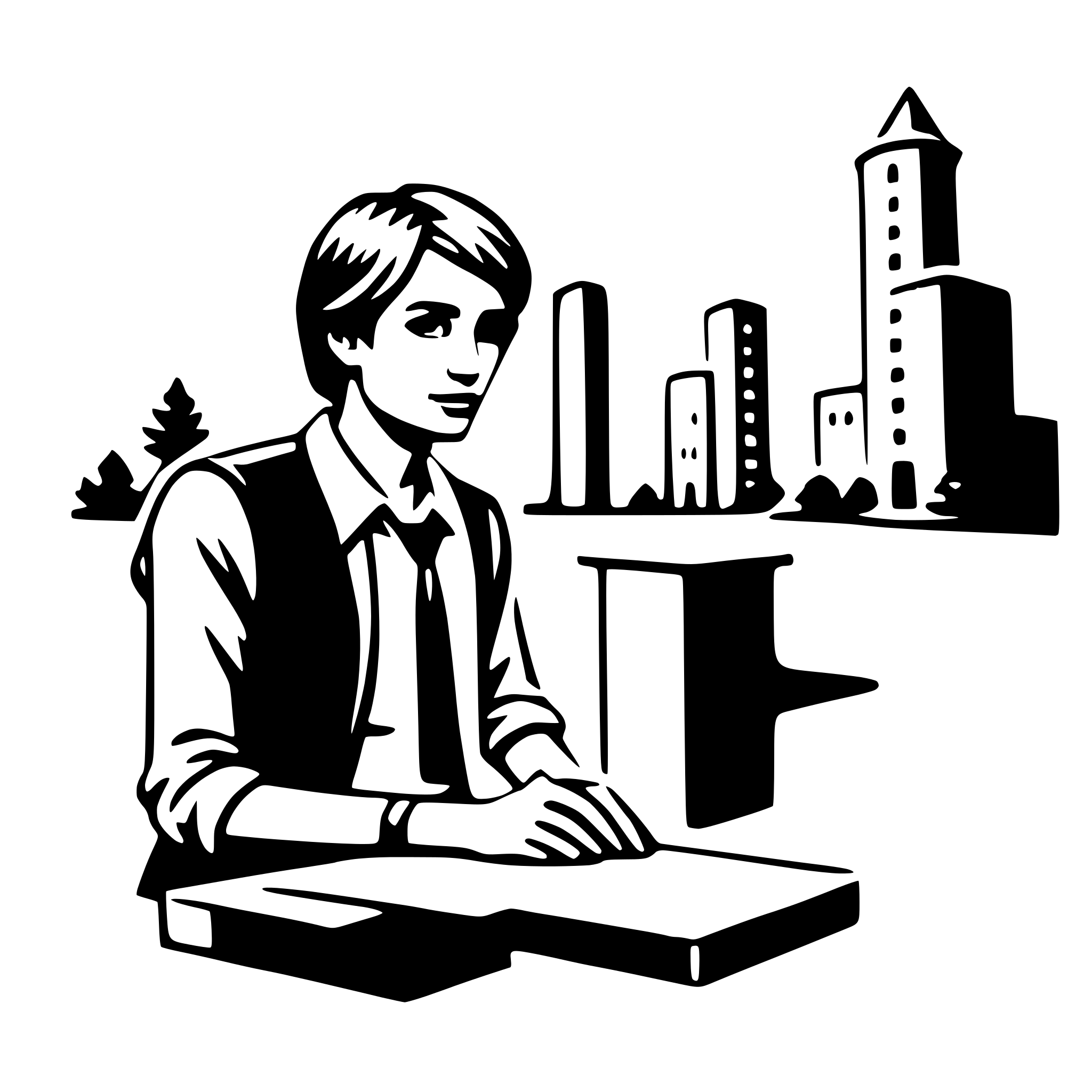 AI-generated SVG of 'architect'