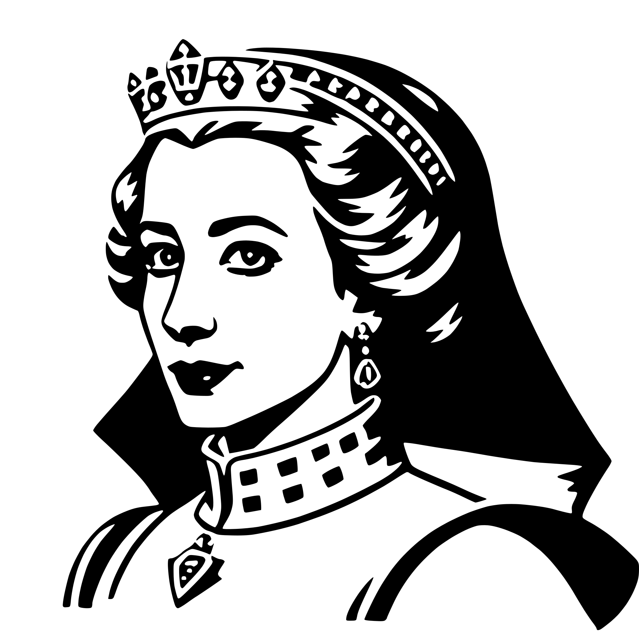 AI-generated SVG of 'queen elizabeth i'
