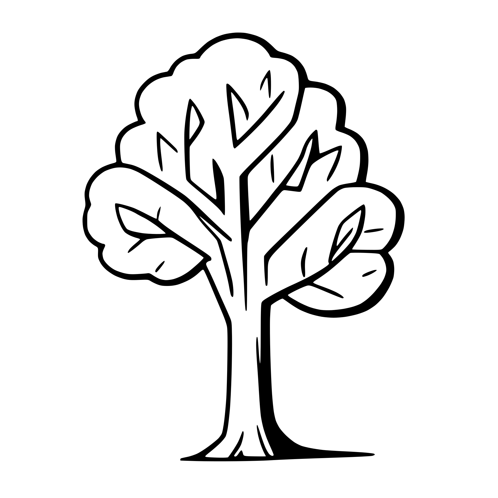 AI-generated SVG of a tree
