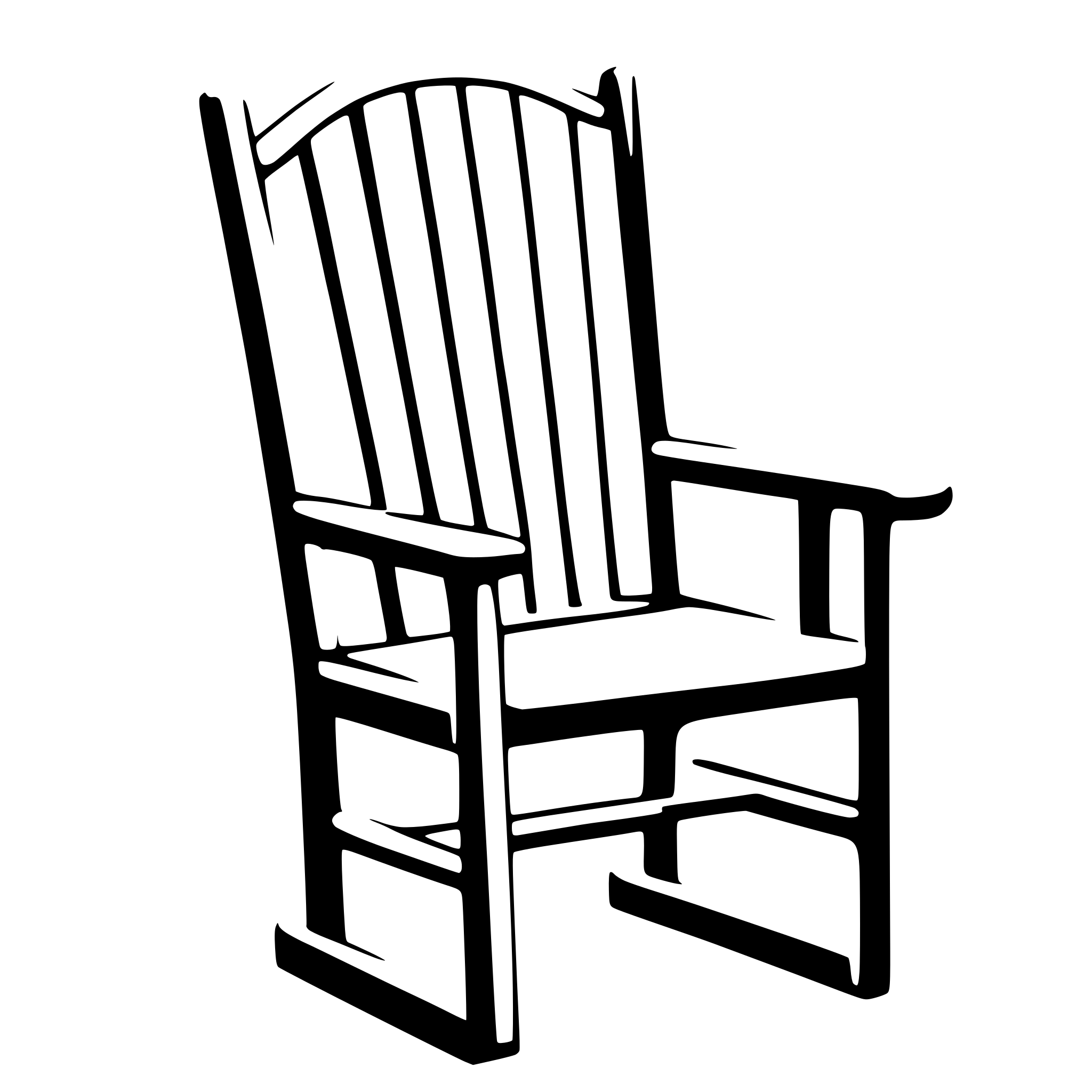 AI-generated SVG of 'a loose chair'