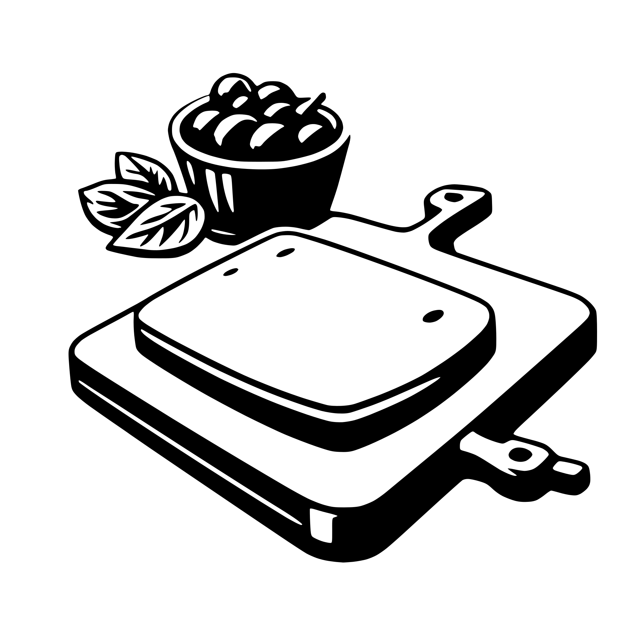 AI-generated SVG of a cutting board