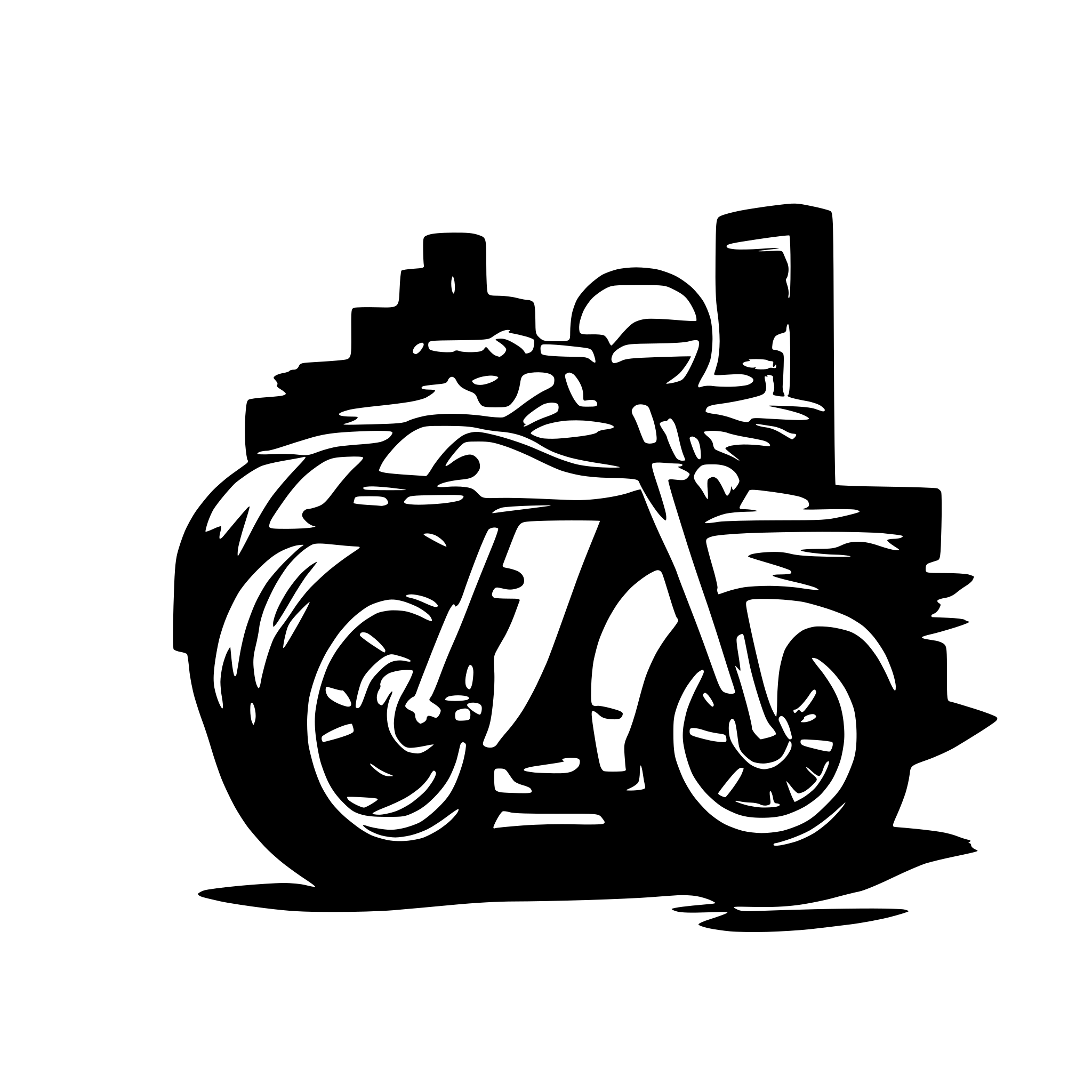 AI-generated SVG of 'very simple motorcyle'