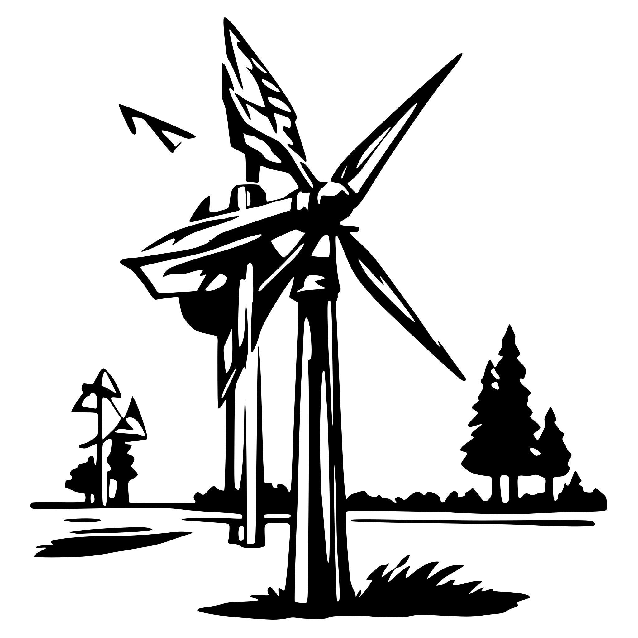 AI-generated SVG of 'wind generator'