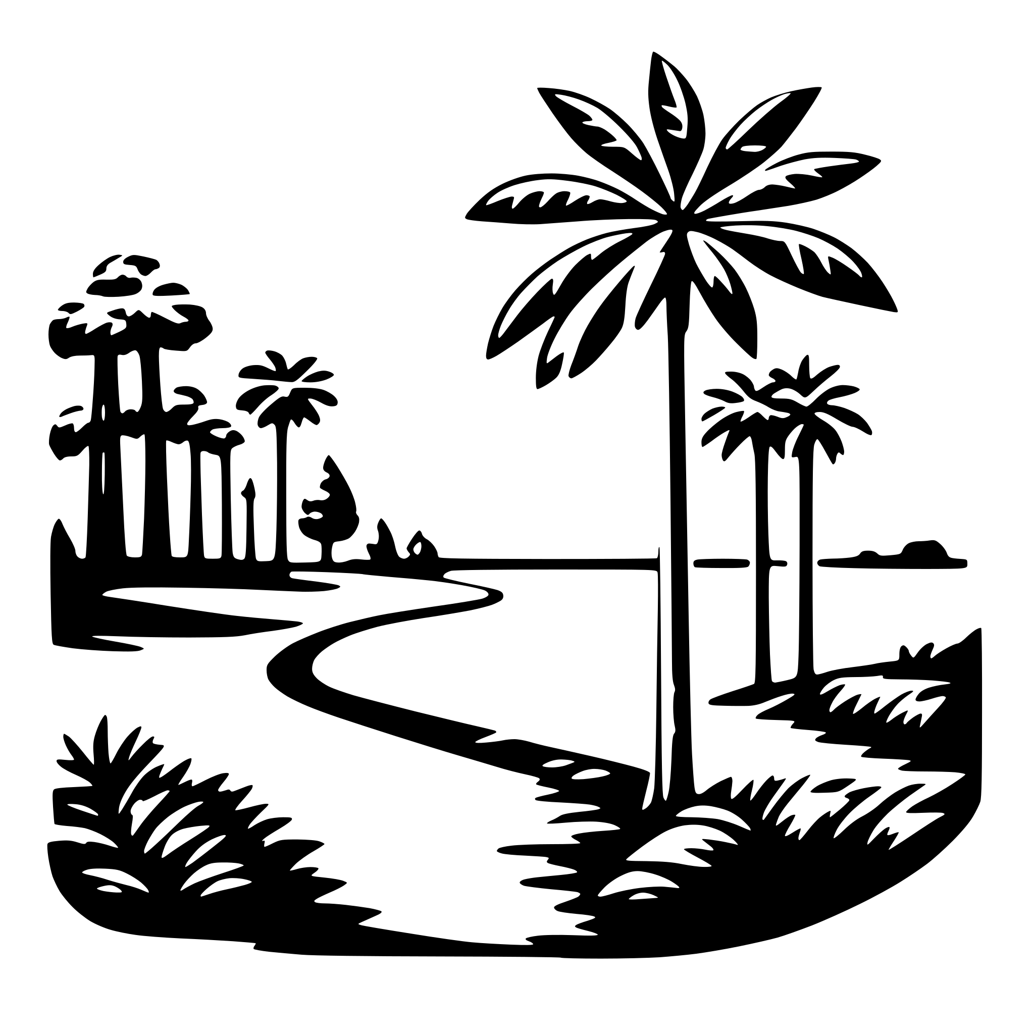 AI-generated SVG of a nature's splendor