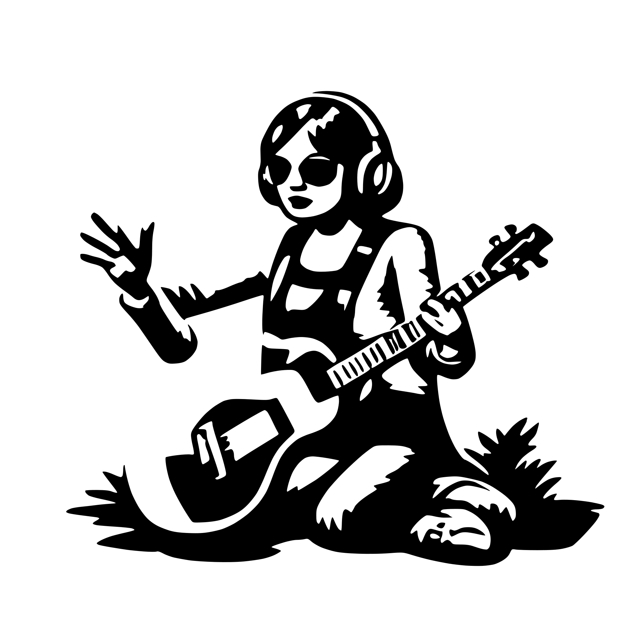 AI-generated SVG of 'music'