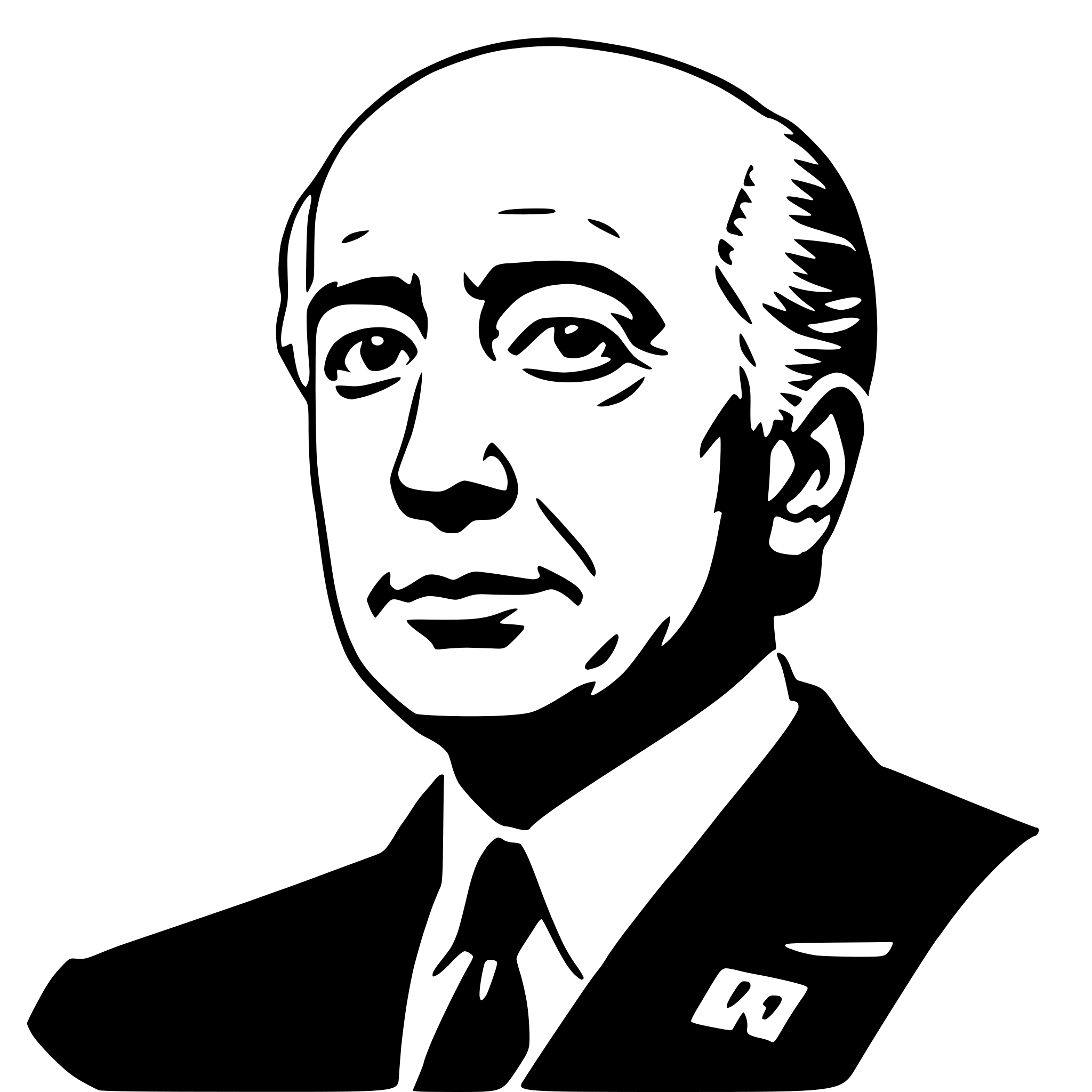 AI-generated SVG of a alfred hitchcock