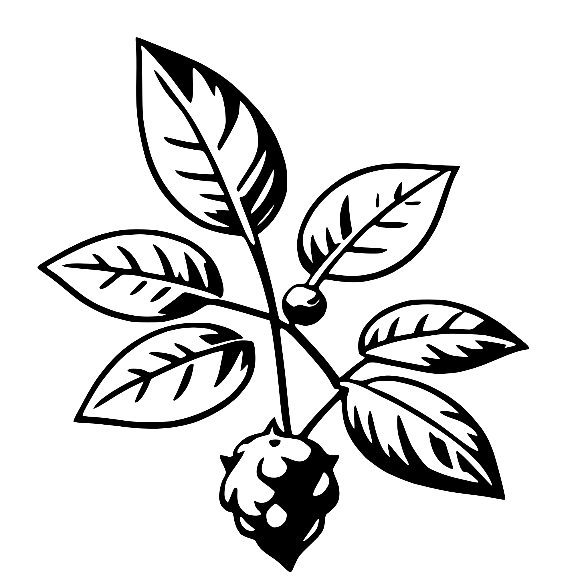 AI-generated SVG of a holly