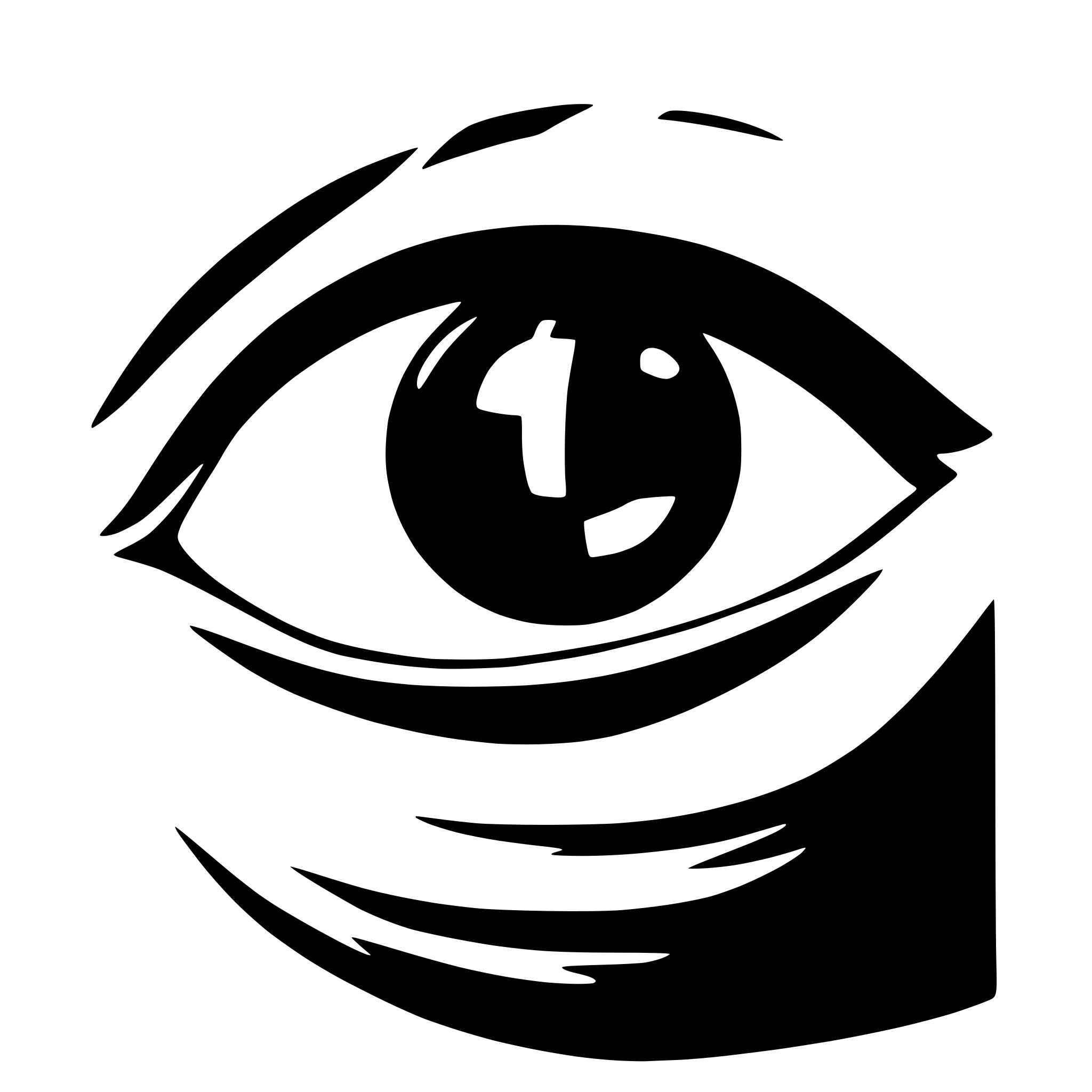 AI-generated SVG of a eye with 9 inside