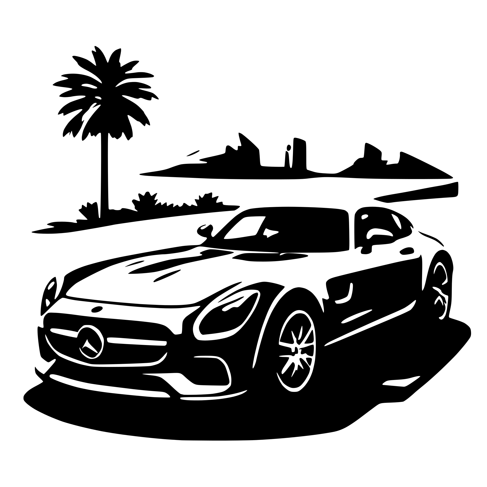AI-generated SVG of a amg gt
