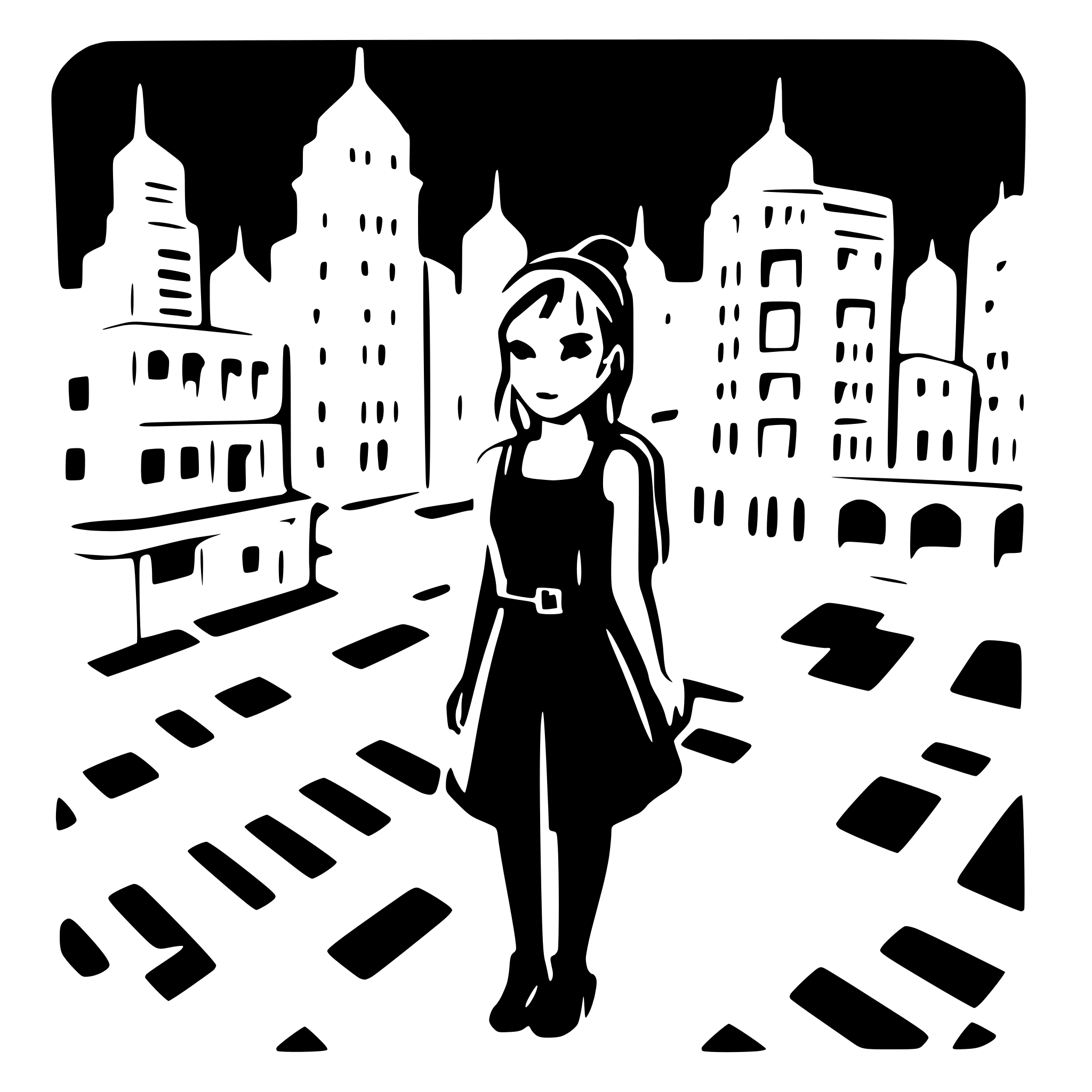 AI-generated SVG of 'cyberpunk city'