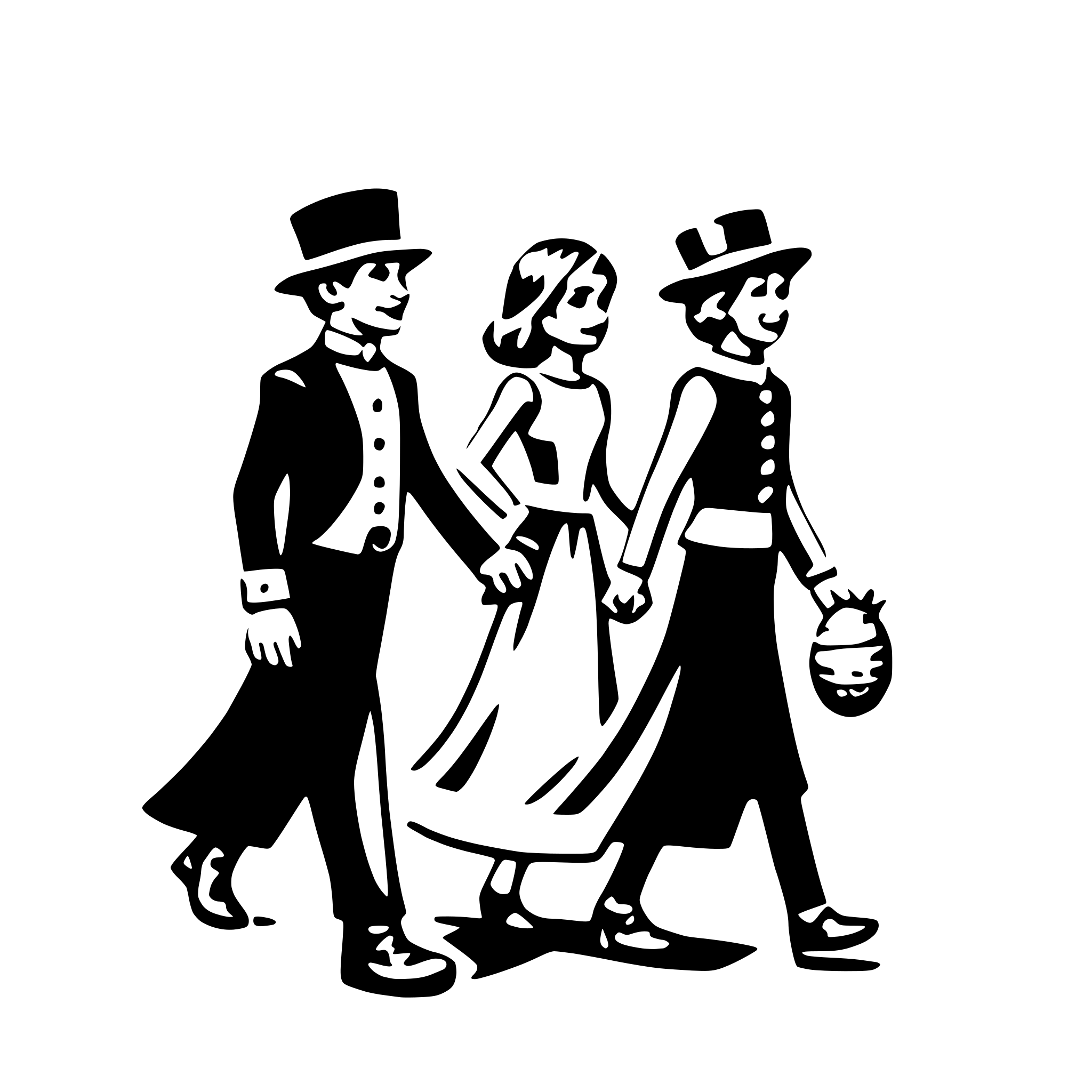 AI-generated SVG of a easter parade