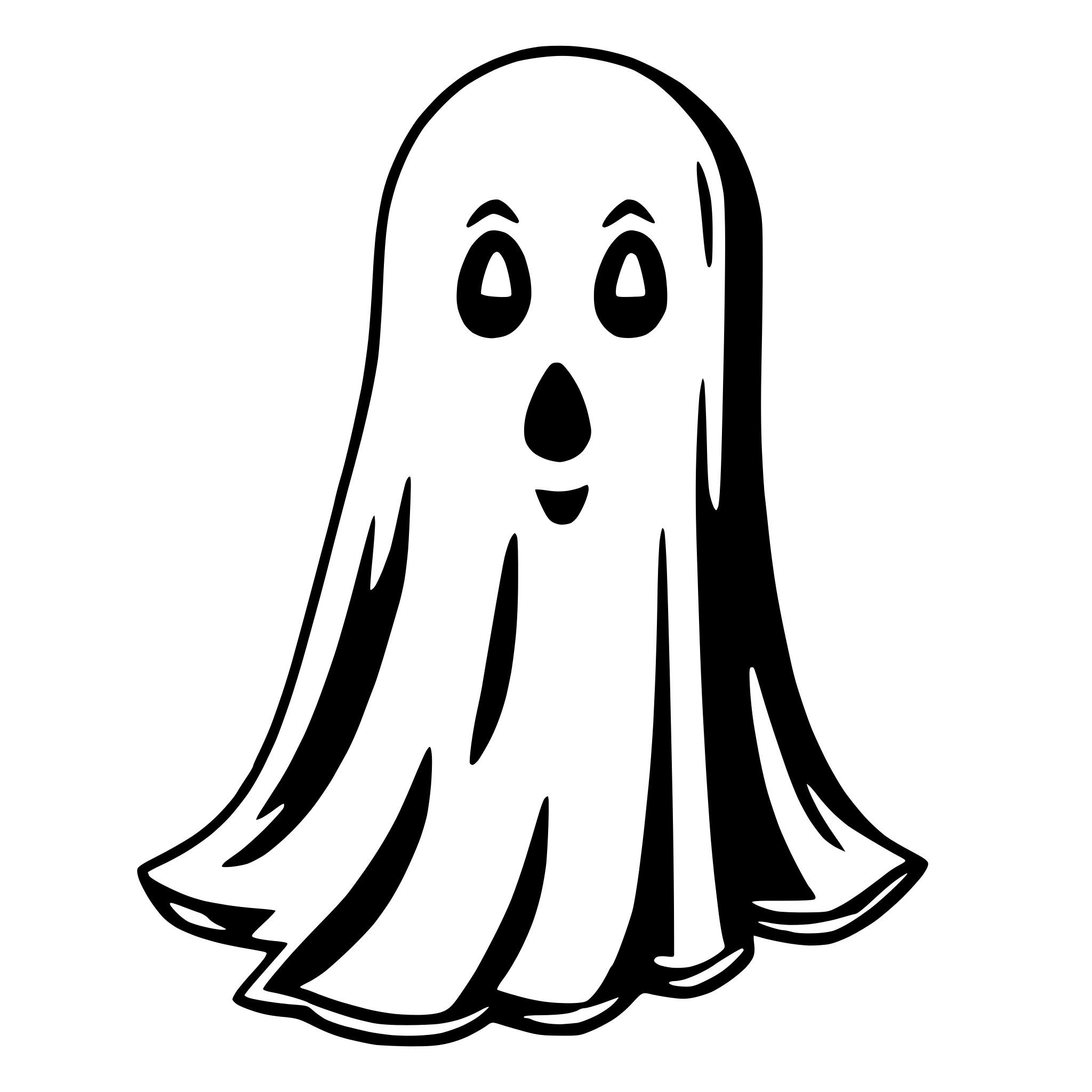 AI-generated SVG of a ghost