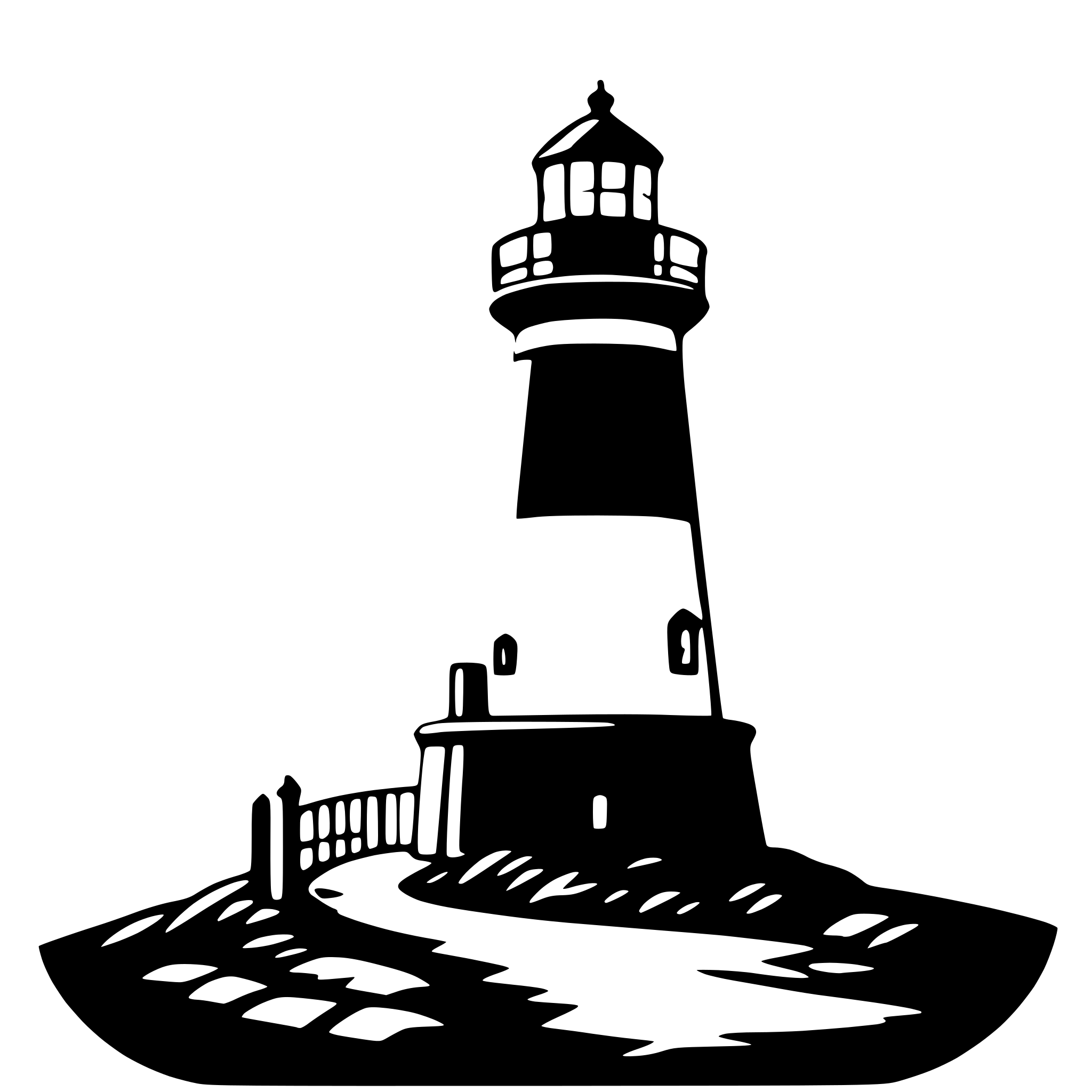 AI-generated SVG of a lighthouse