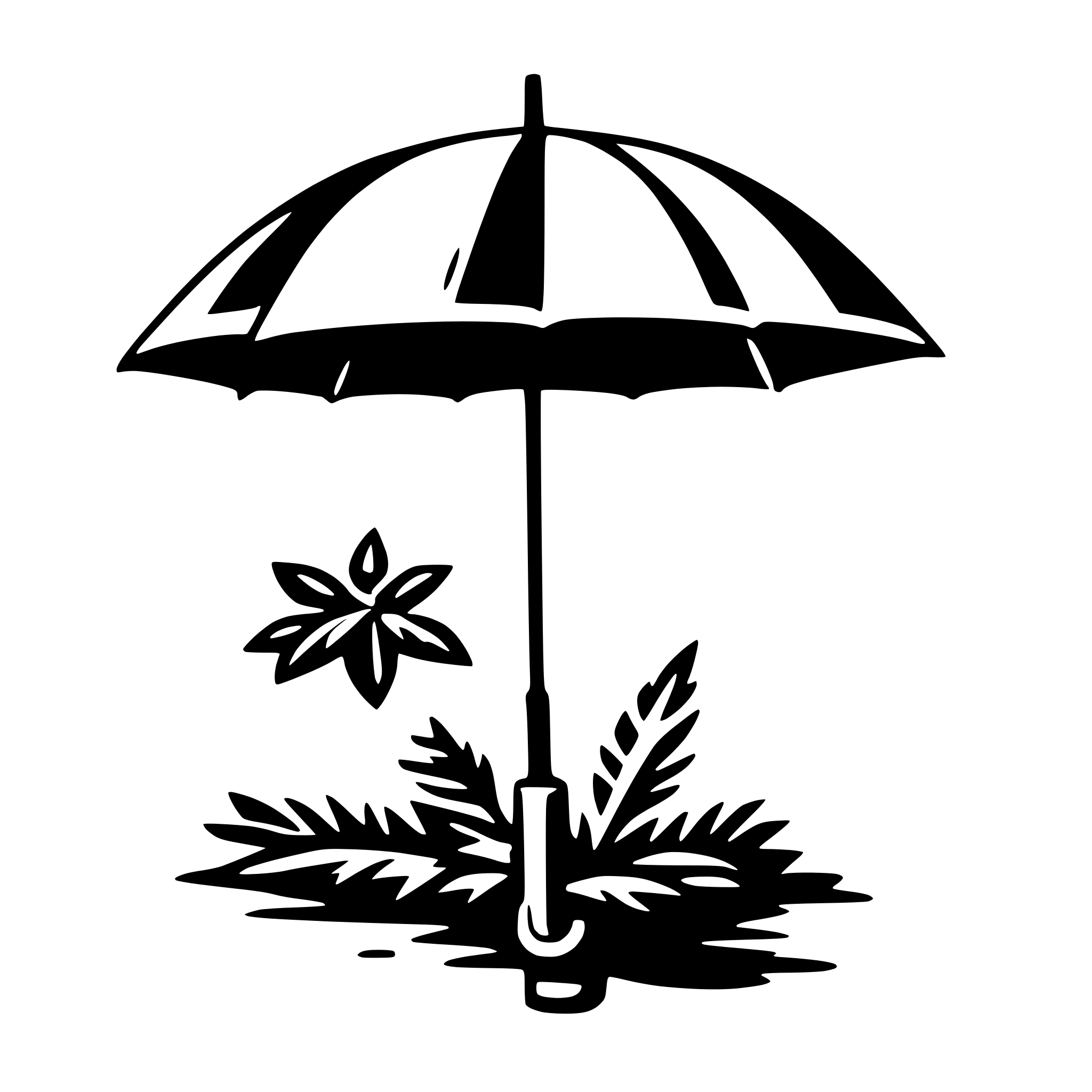 AI-generated SVG of a umbrella