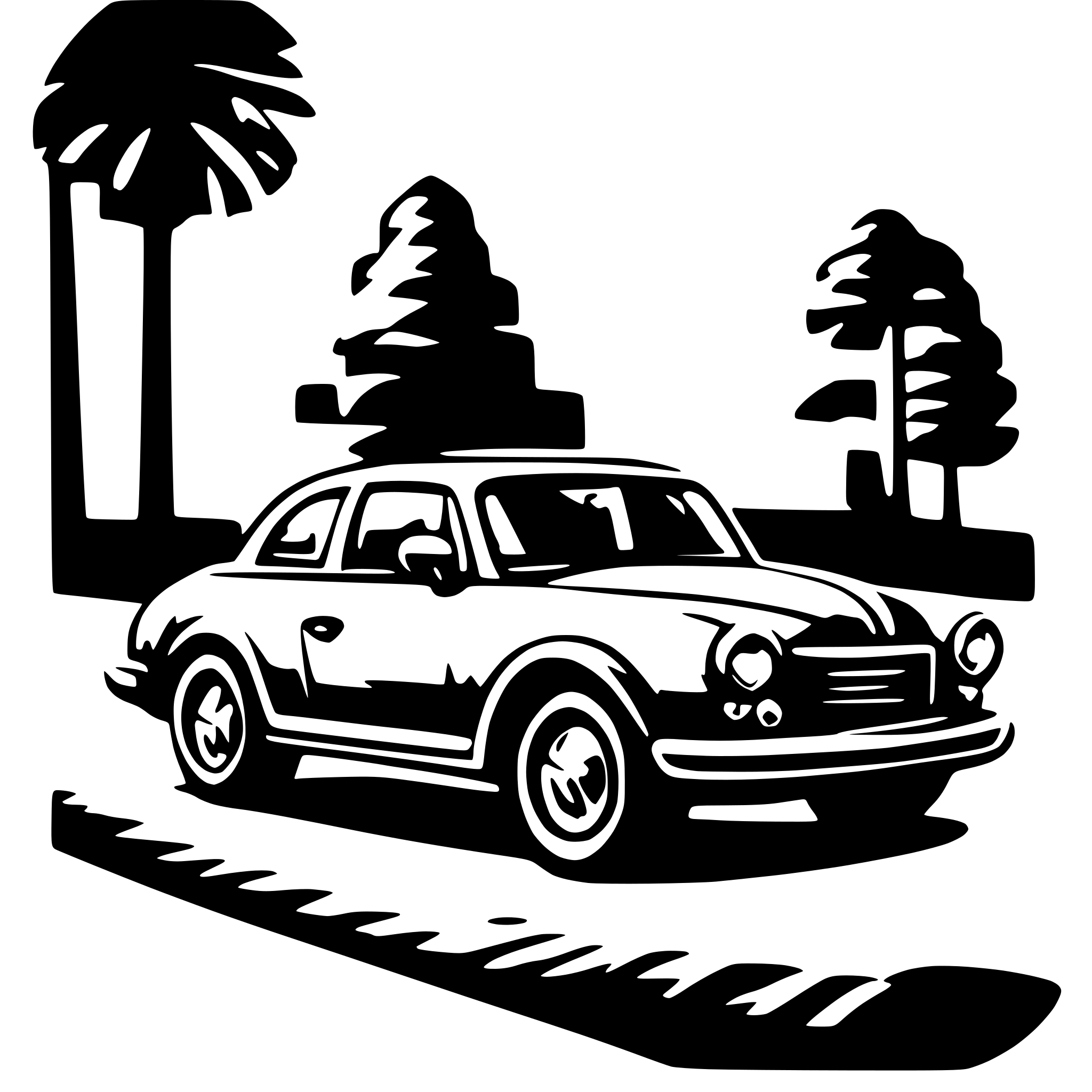 AI-generated SVG of a car