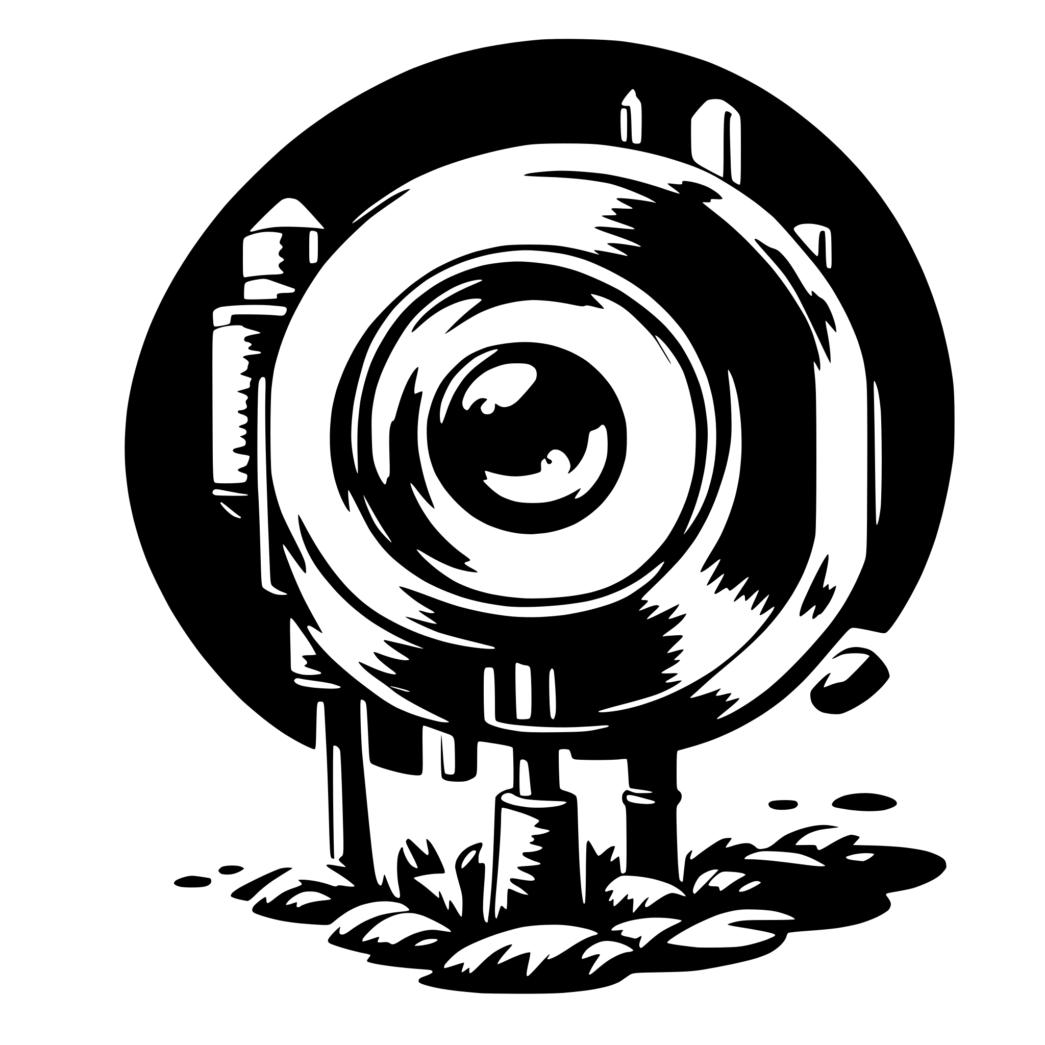 AI-generated SVG of 'aperature'