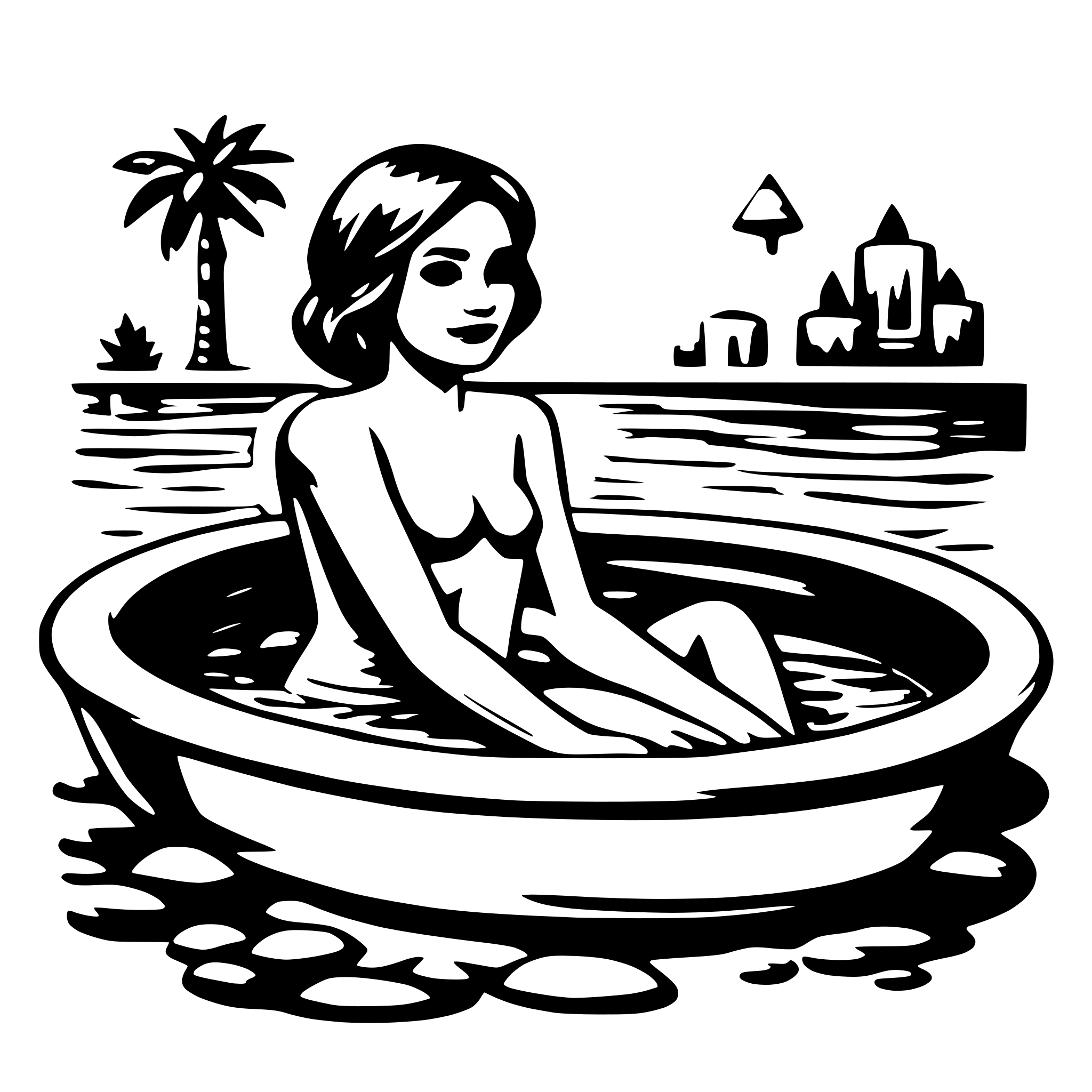 AI-generated SVG of 'aqua therapy'