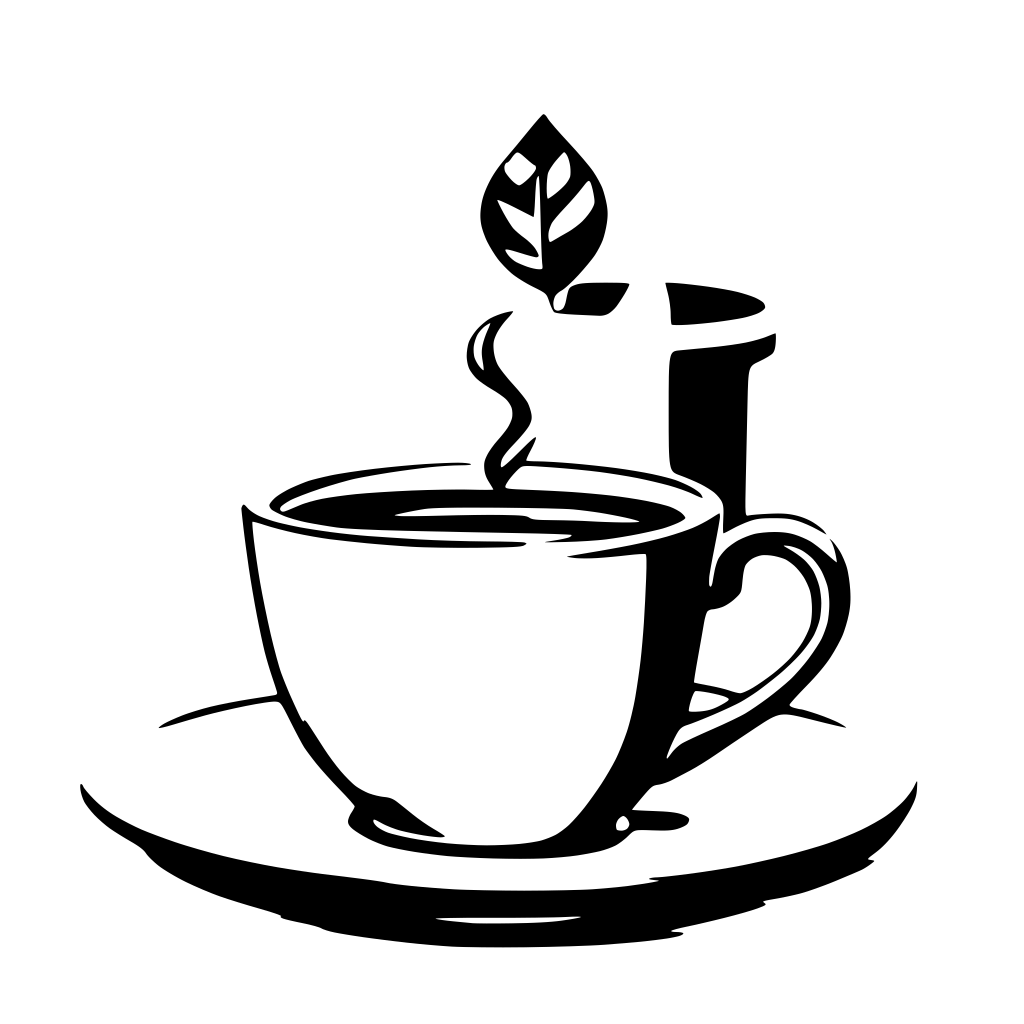 AI-generated SVG of 'Kaffeetasse rench'