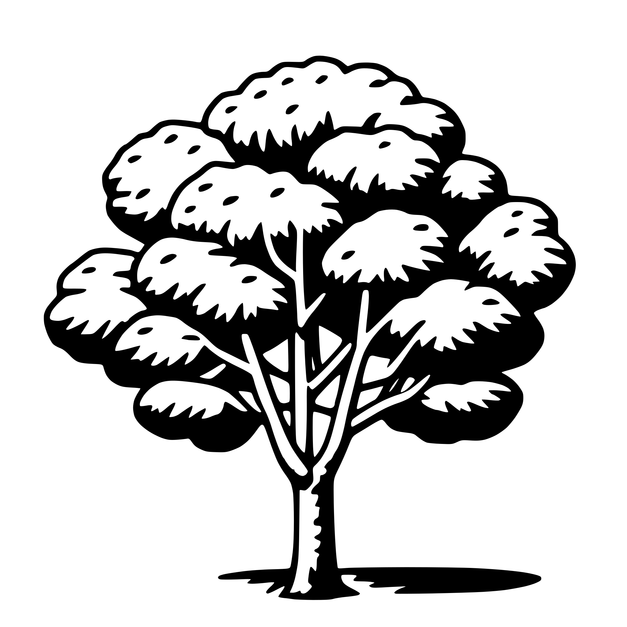 AI-generated SVG of 'jacaranda tree'