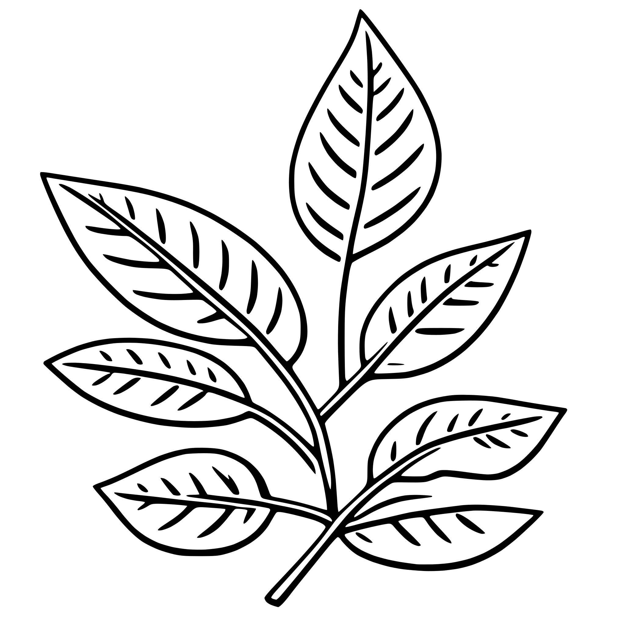 AI-generated SVG of a autumn leaves