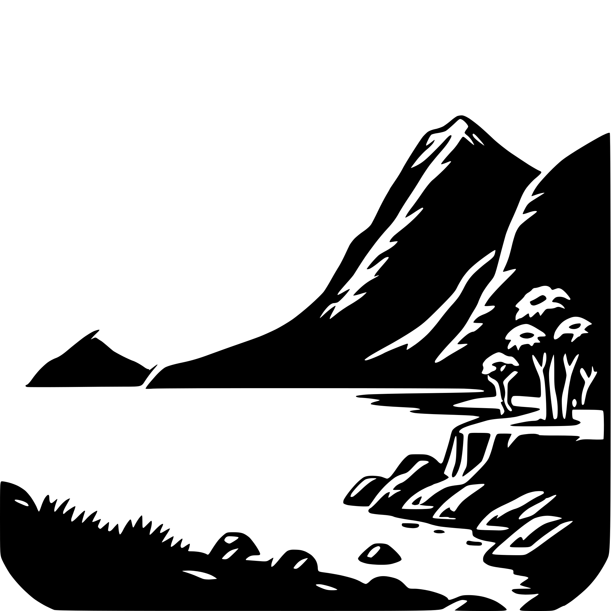 AI-generated SVG of a milford sound
