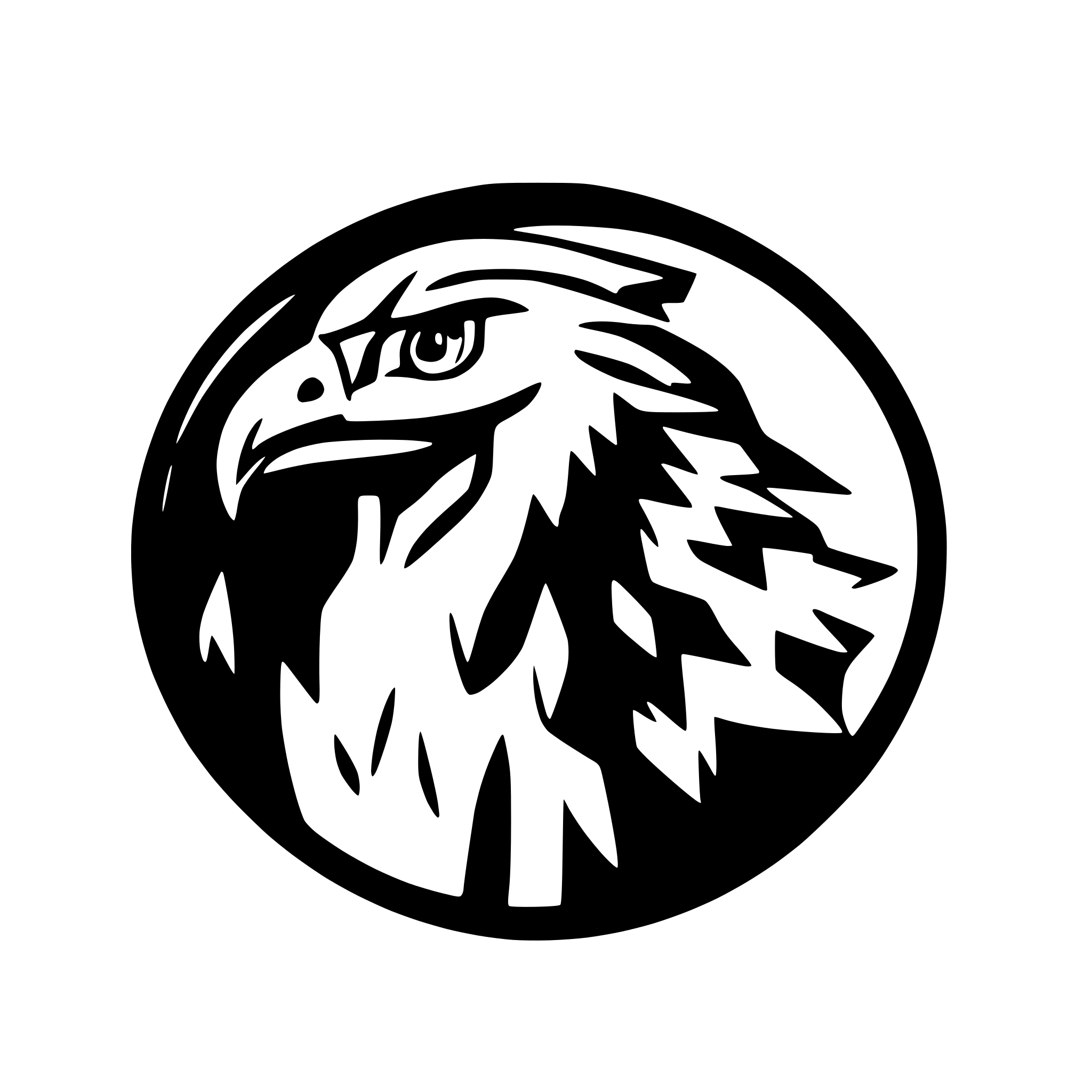 AI-generated SVG of a hawk