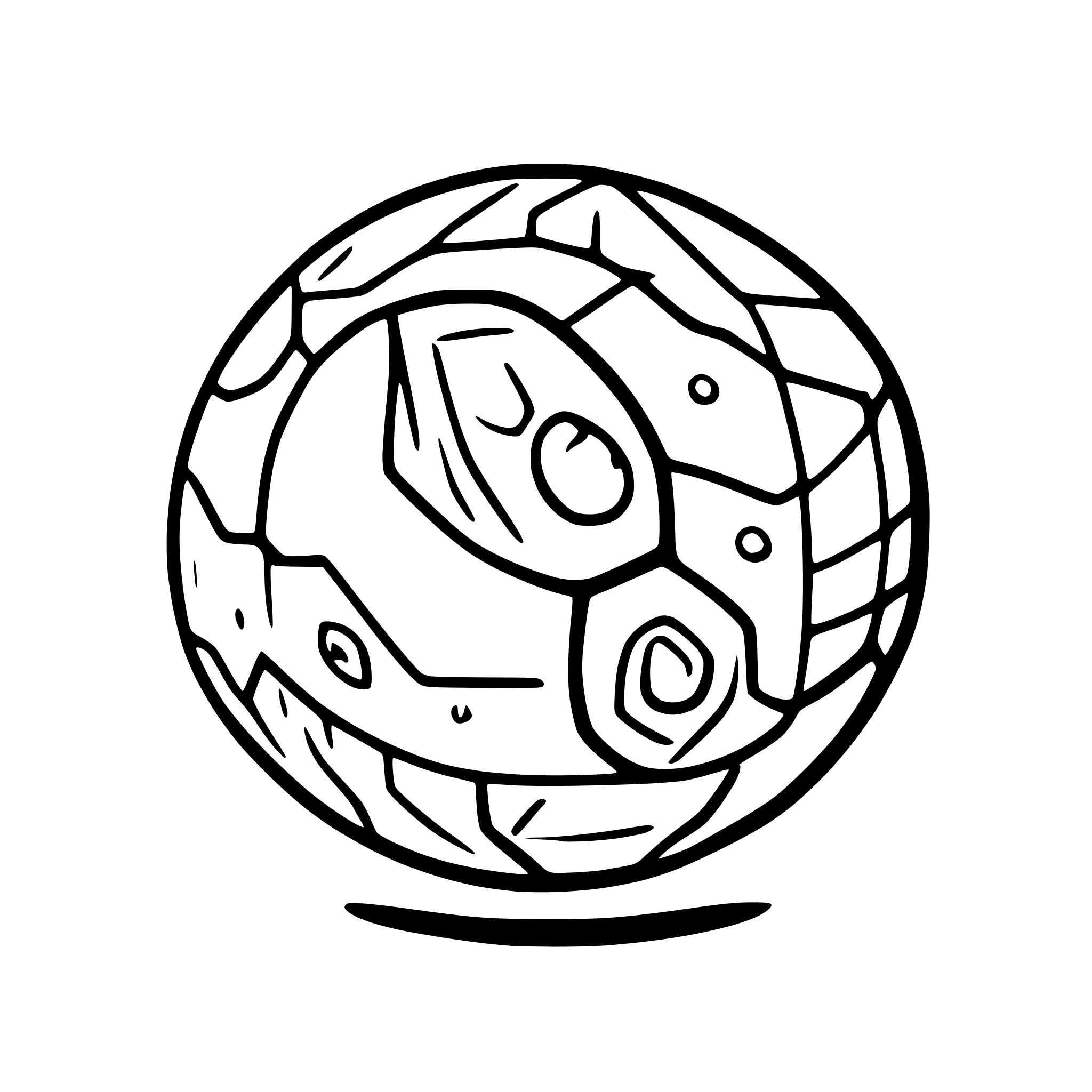 AI-generated SVG of a poke ball