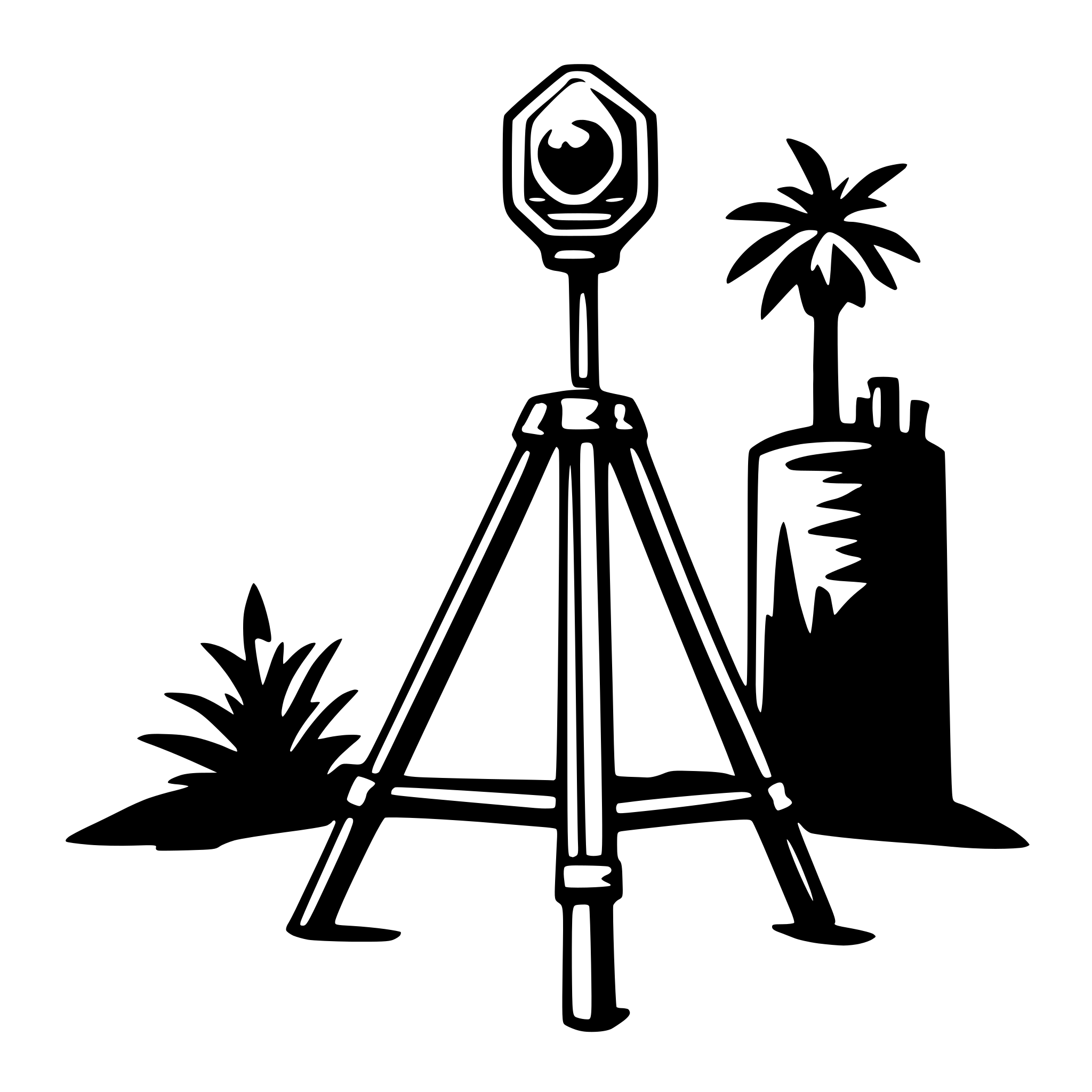 AI-generated SVG of a tripod