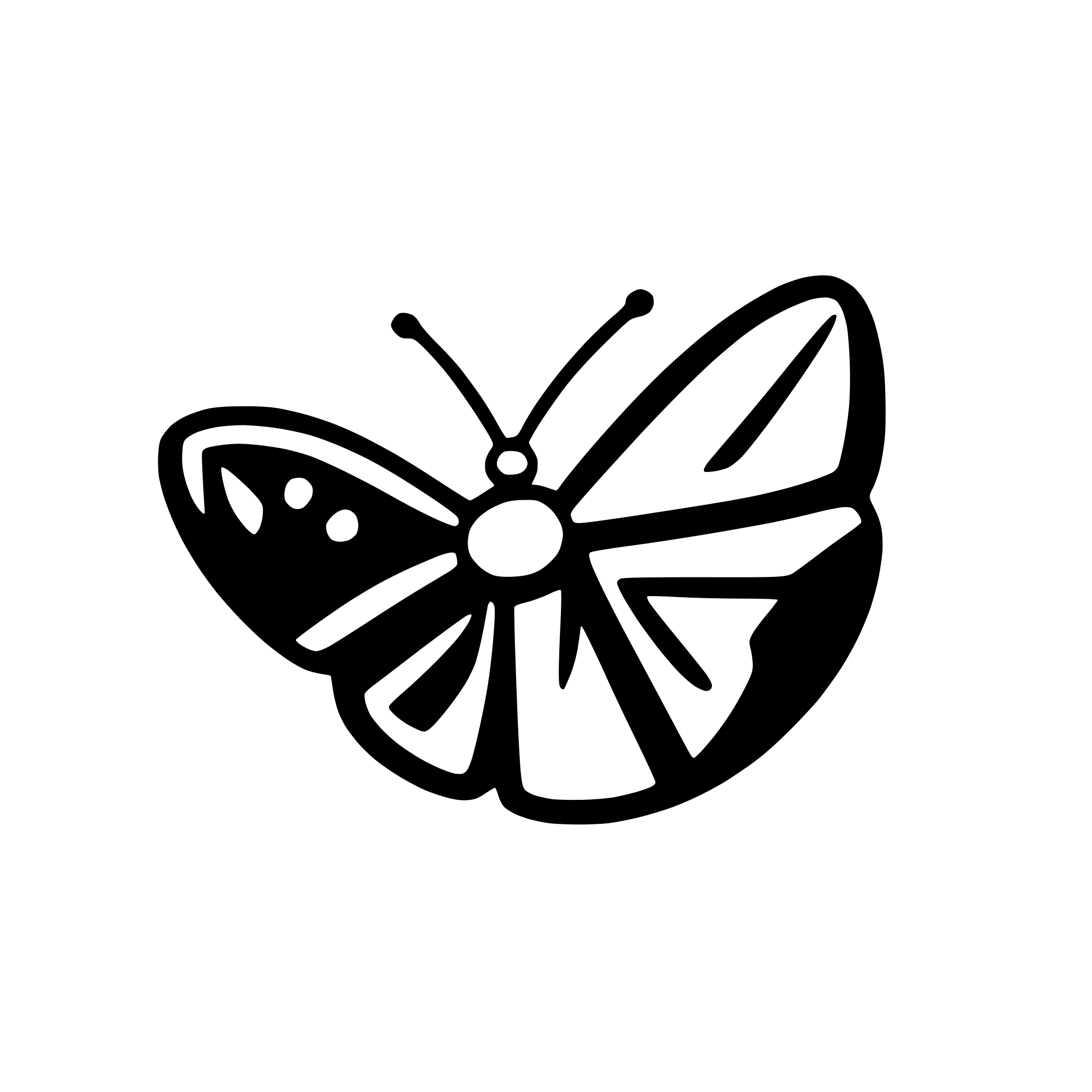 AI-generated SVG of a web camera taking photos of butterfly