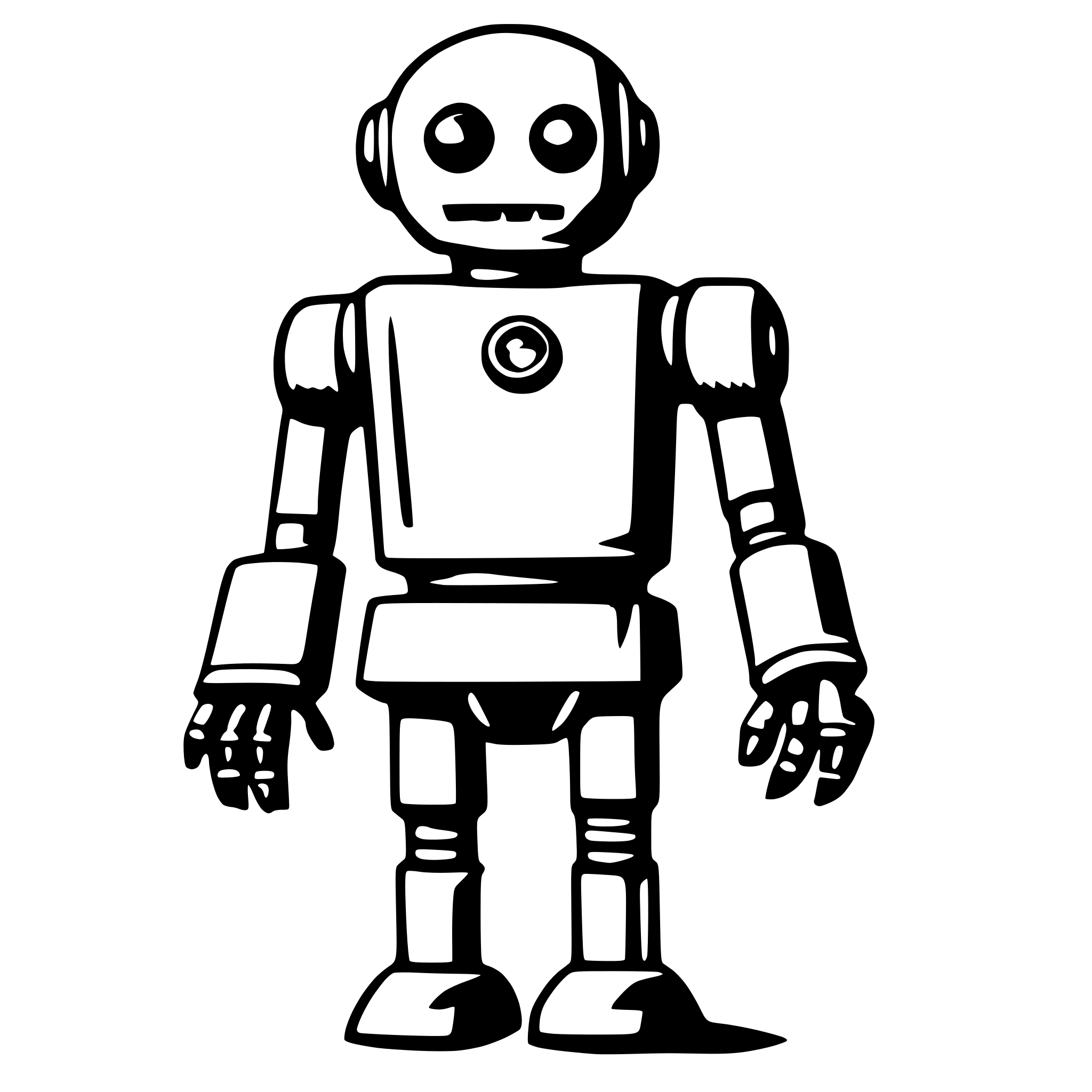AI-generated SVG of a robot