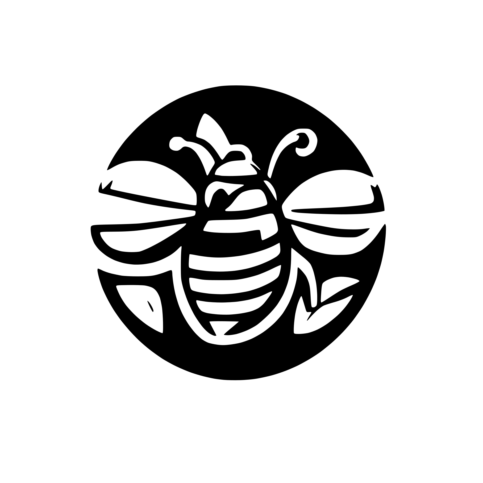 AI-generated SVG of a bee like twitter logo style
